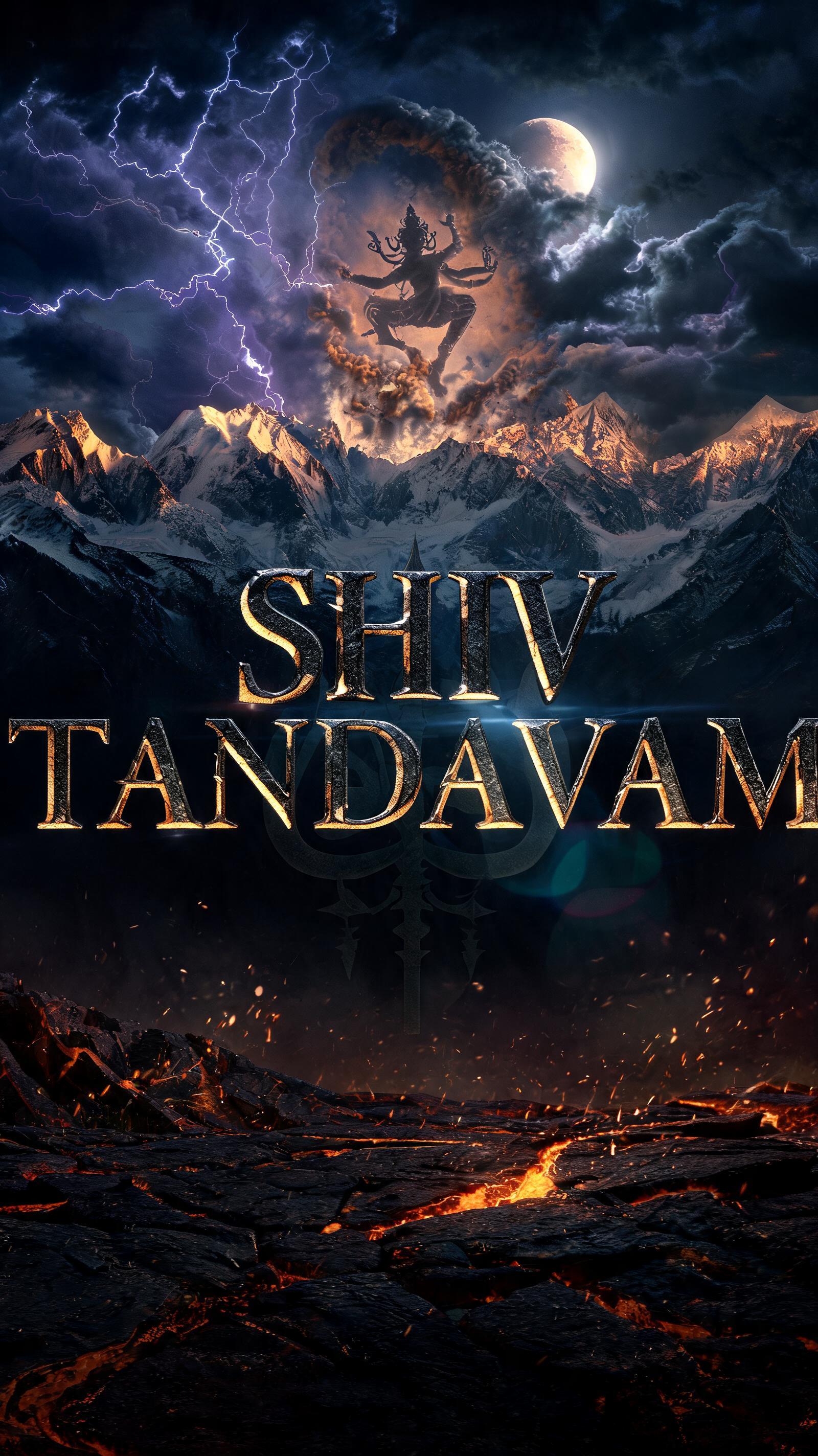 "SHIV TANDAVAM" — Cinematic | AI Text Effect Generator