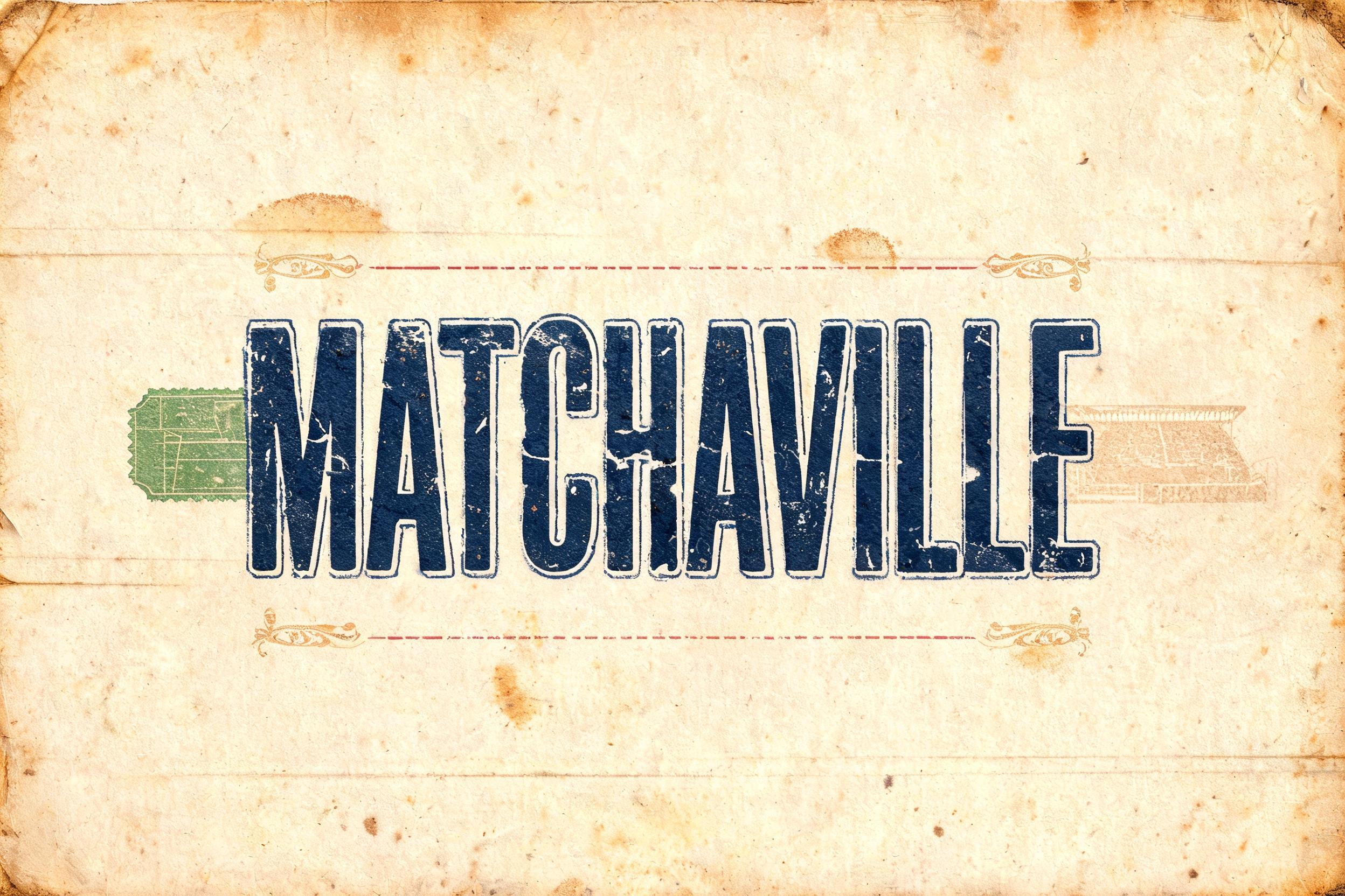 "Matchaville" — Vintage | AI Text Effect Generator