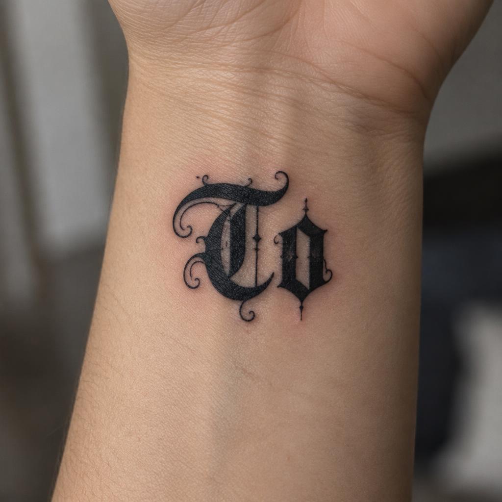 "To" — Tattoo | AI Text Effect Generator