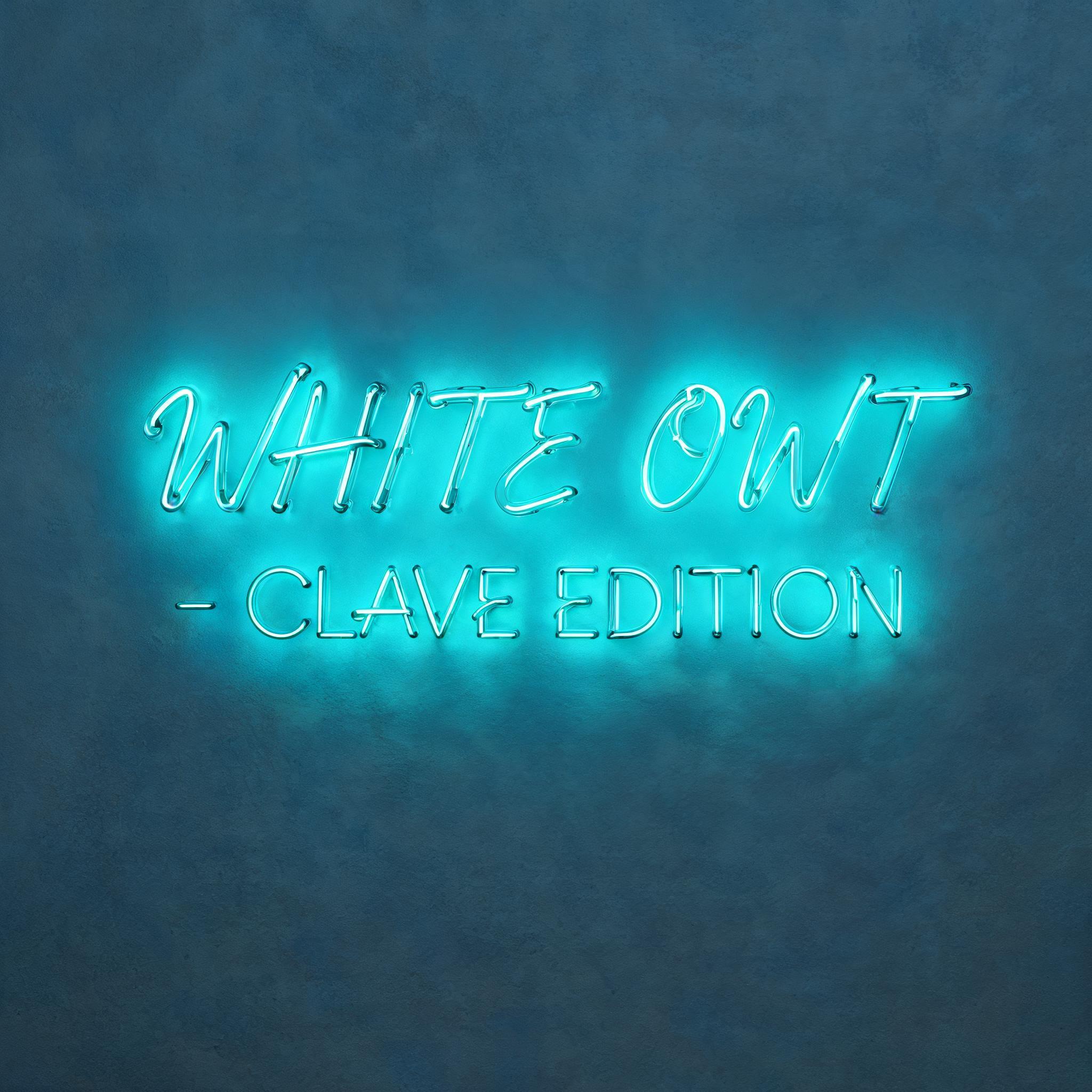 "WHITE OWT - CLAVE EDITION" — Neon Sign | AI Text Effect Generator