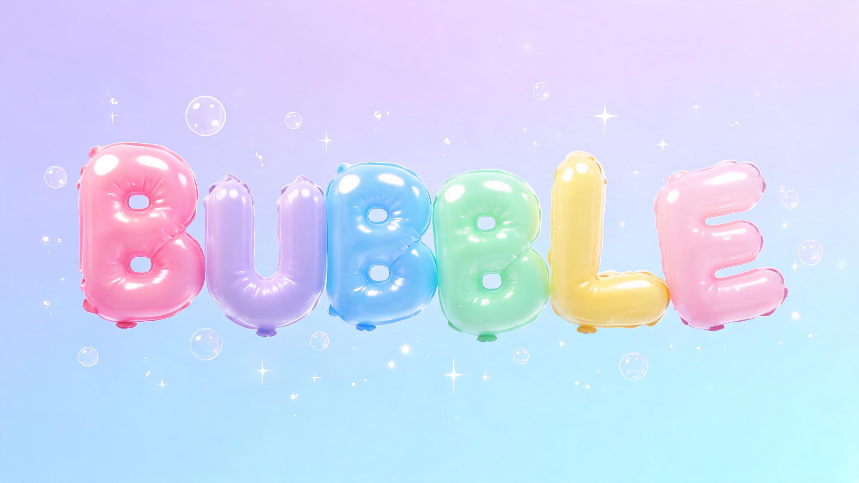"BUBBLE" — Bubble | AI Text Effect Generator