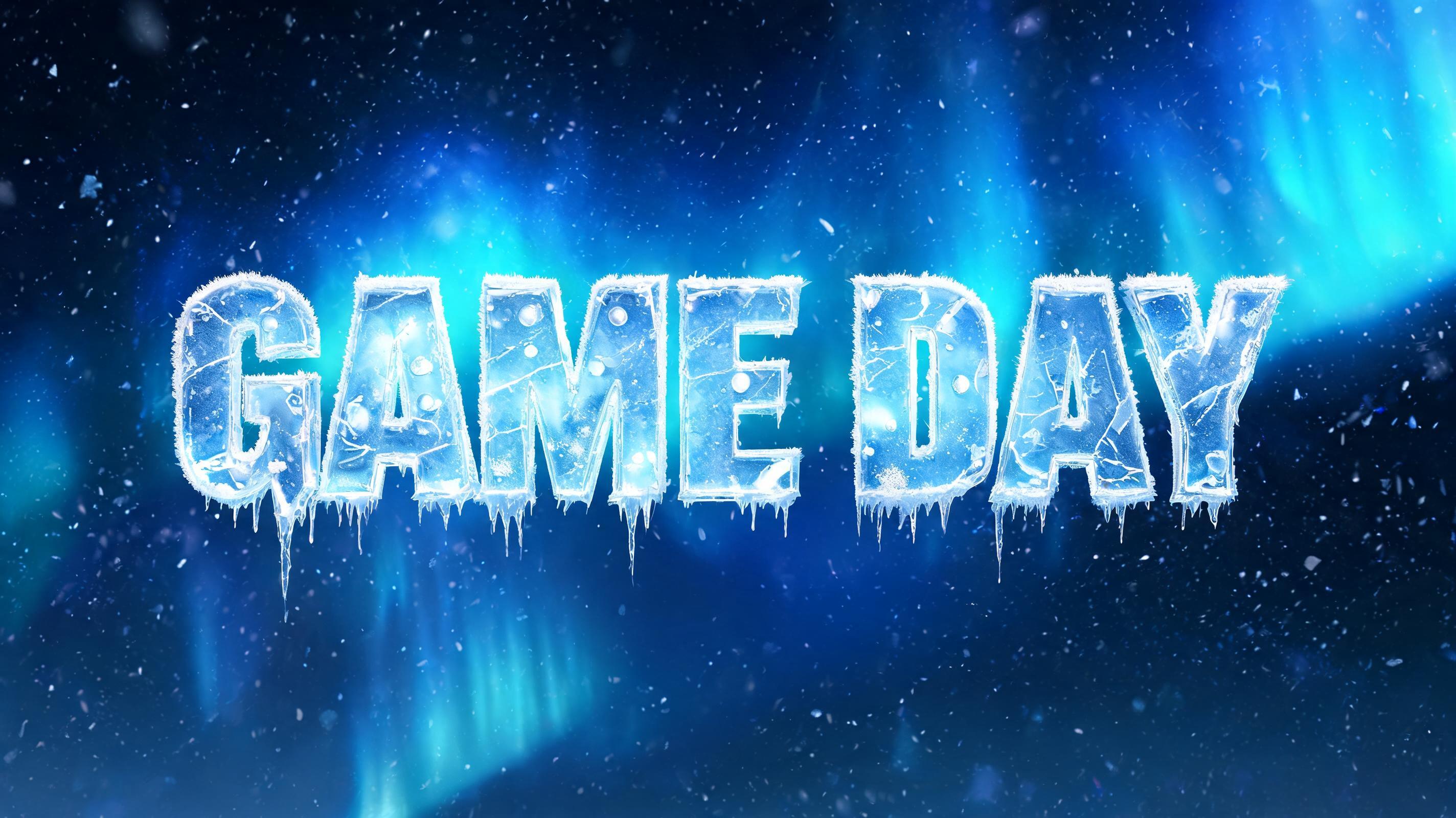 "GAME DAY" — Glass Frozen | AI Text Effect Generator
