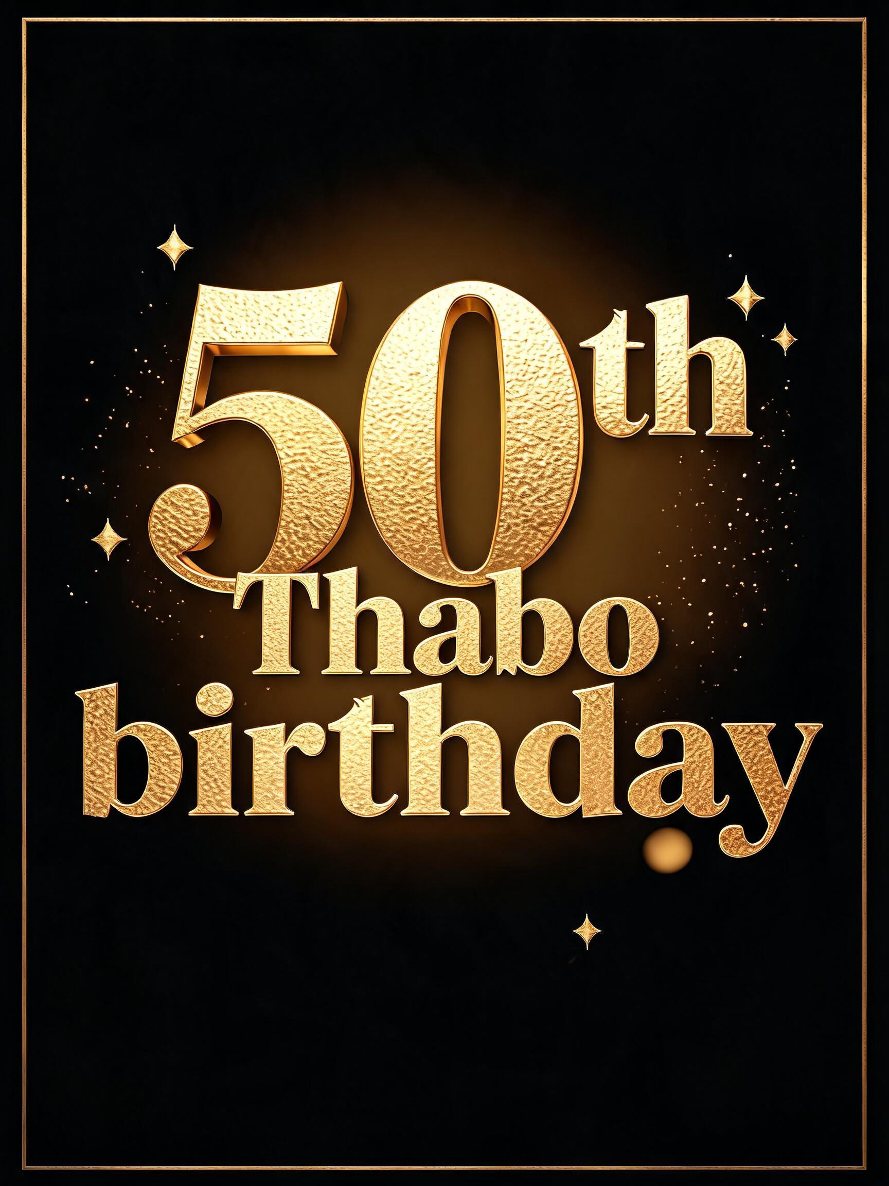 "" — Birthday Luxury text effect
