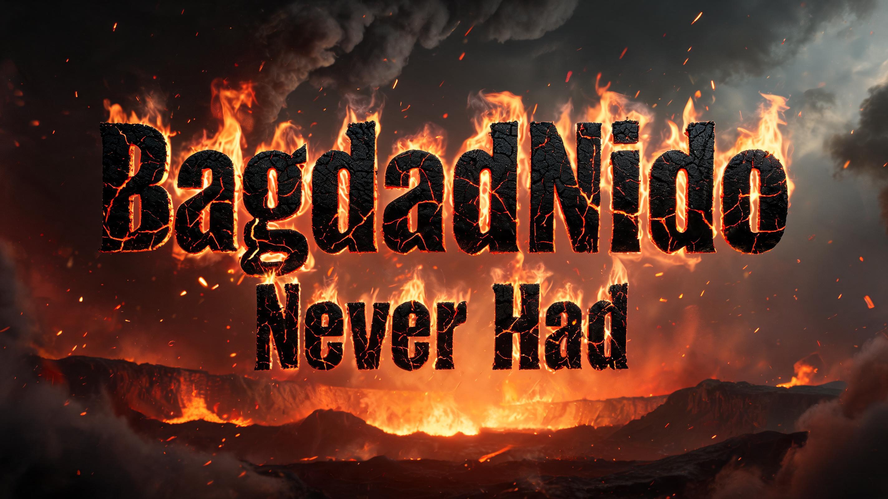 "BagdadNido 
Never Had" — Fire Smoke | AI Text Effect Generator