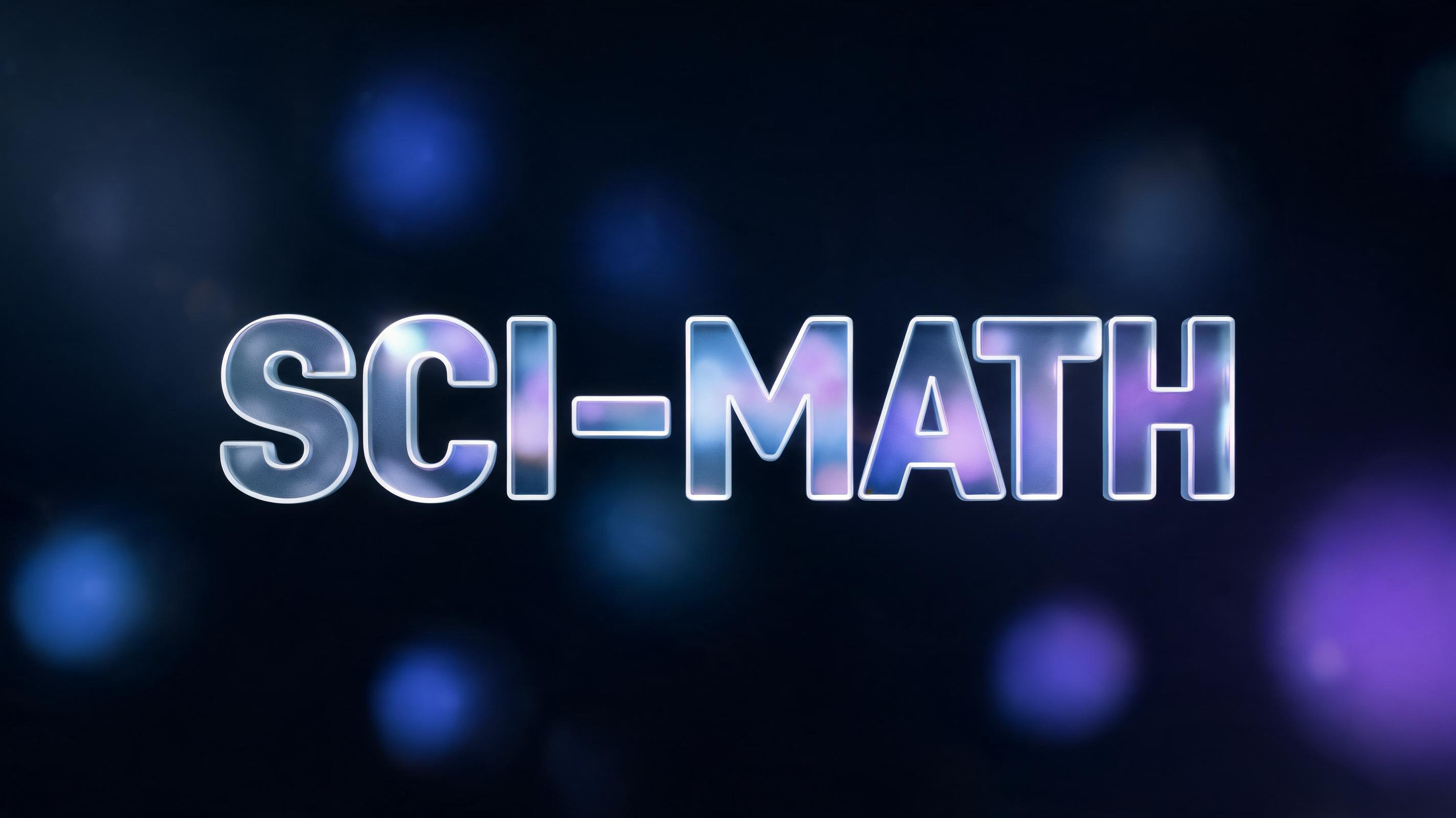 "SCI-MATH" — Glass Morphism | AI Text Effect Generator