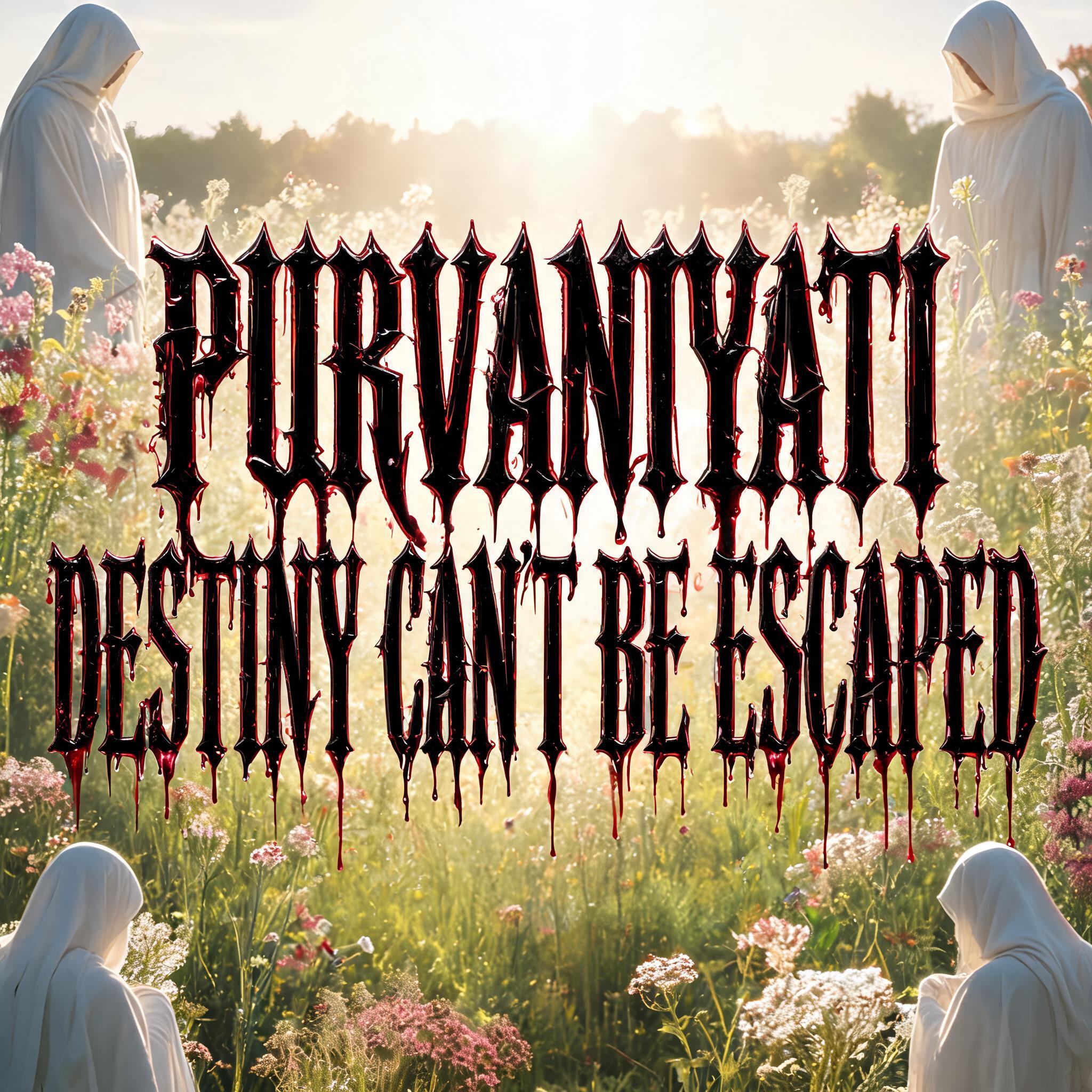 "PURVANIYATI 
DESTINY CAN'T BE ESCAPED " — Cinematic Horror | AI Text Effect Generator