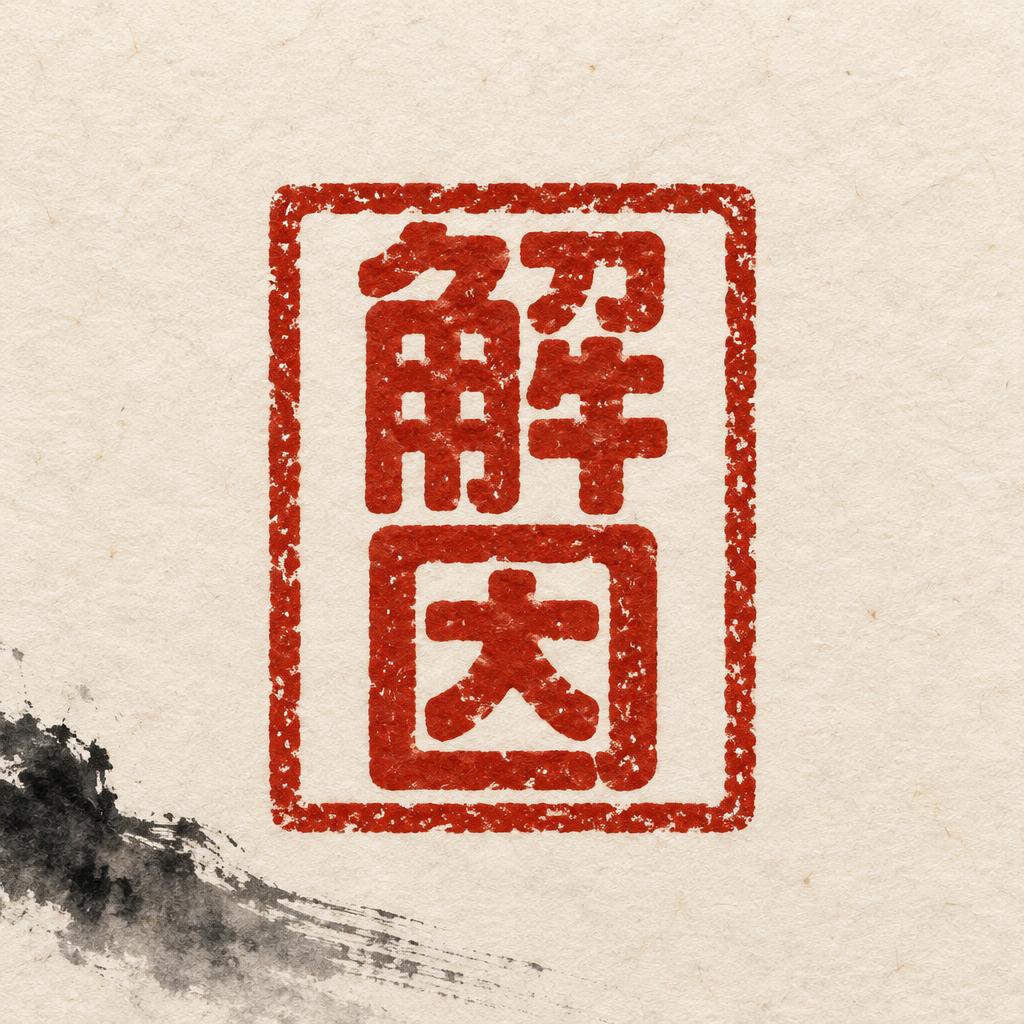"解因" — Brush Chinese Ink | AI Text Effect Generator