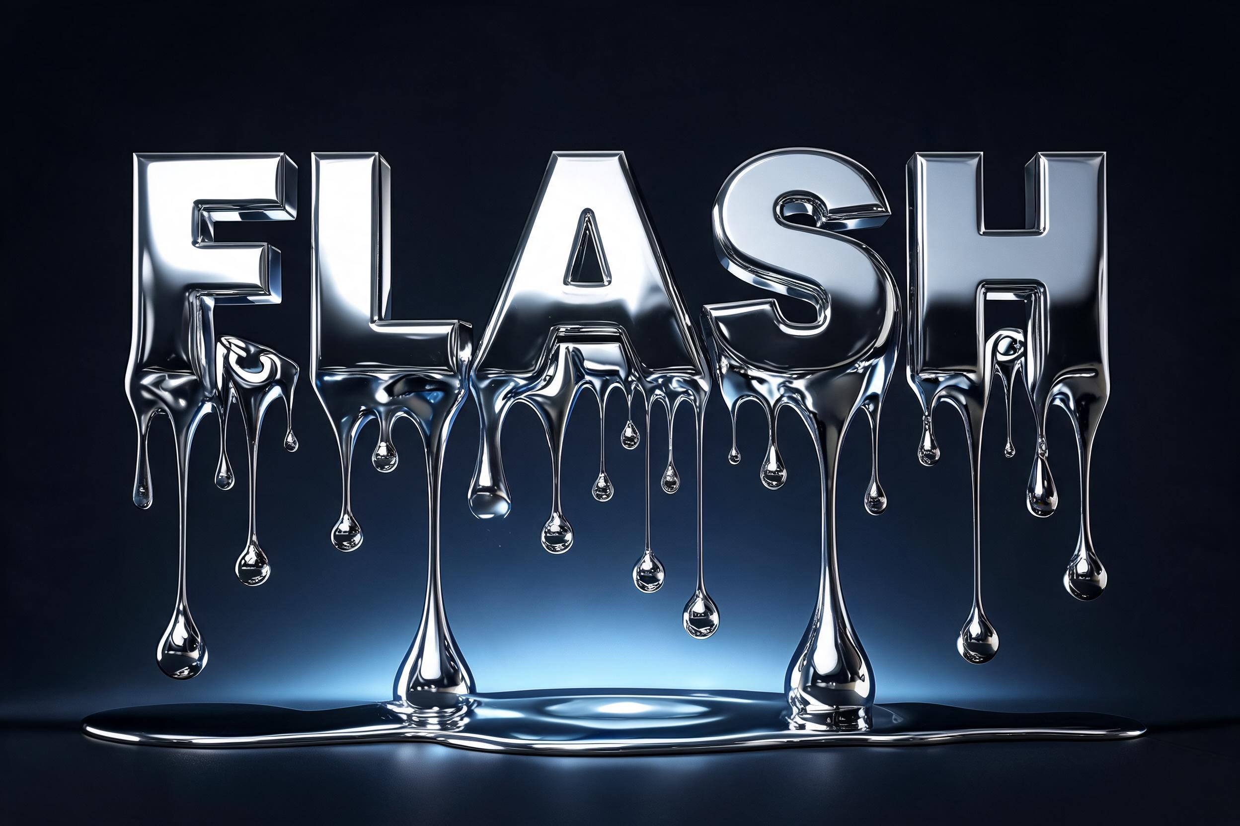 "FLASH" — Drip Font Melting | AI Text Effect Generator