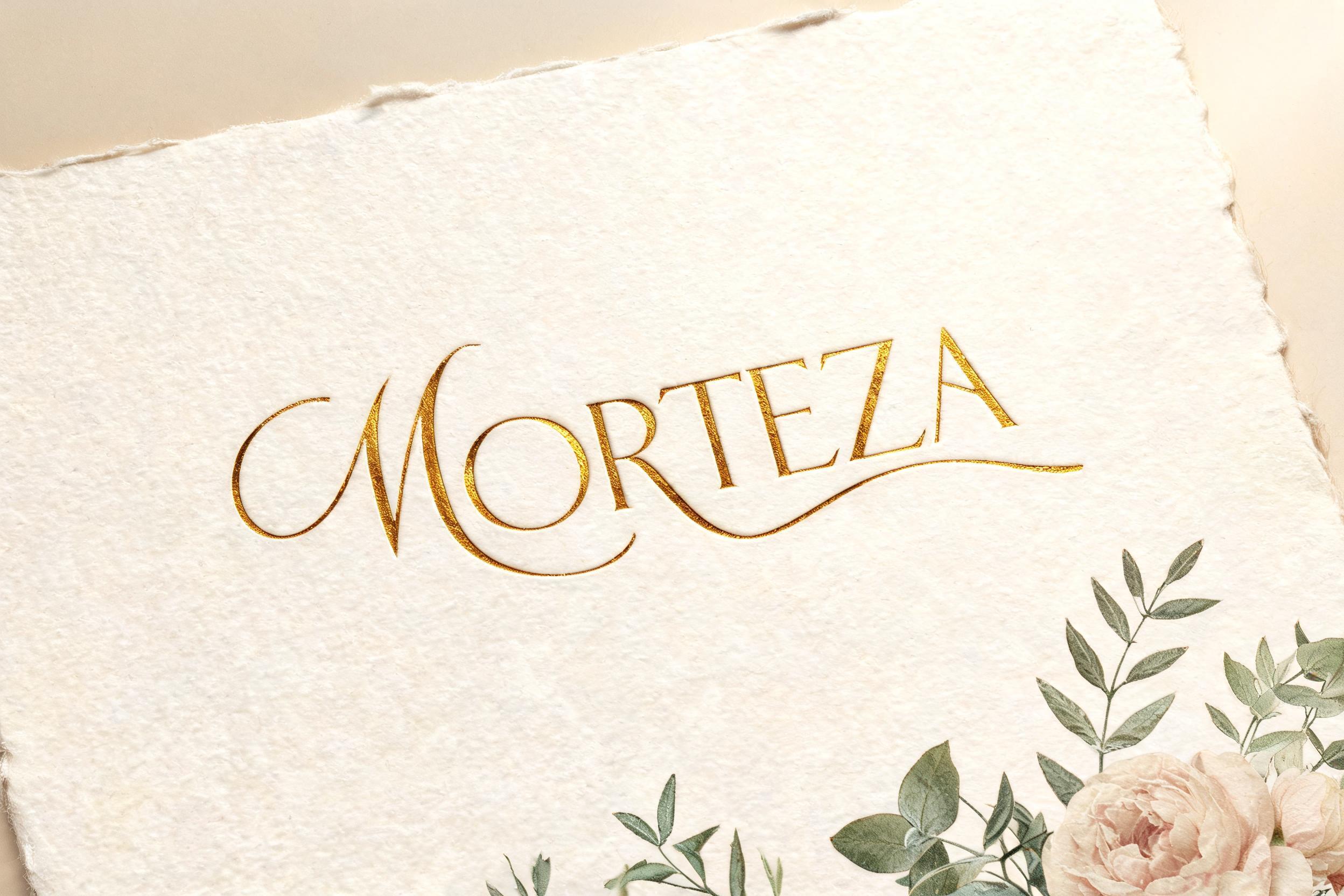 "MORTEZA" — Wedding text effect