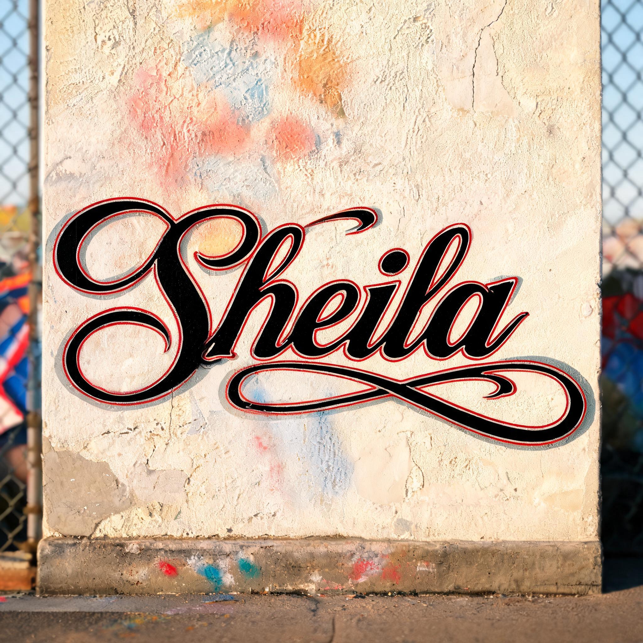 "Sheila" — Chicano | AI Text Effect Generator