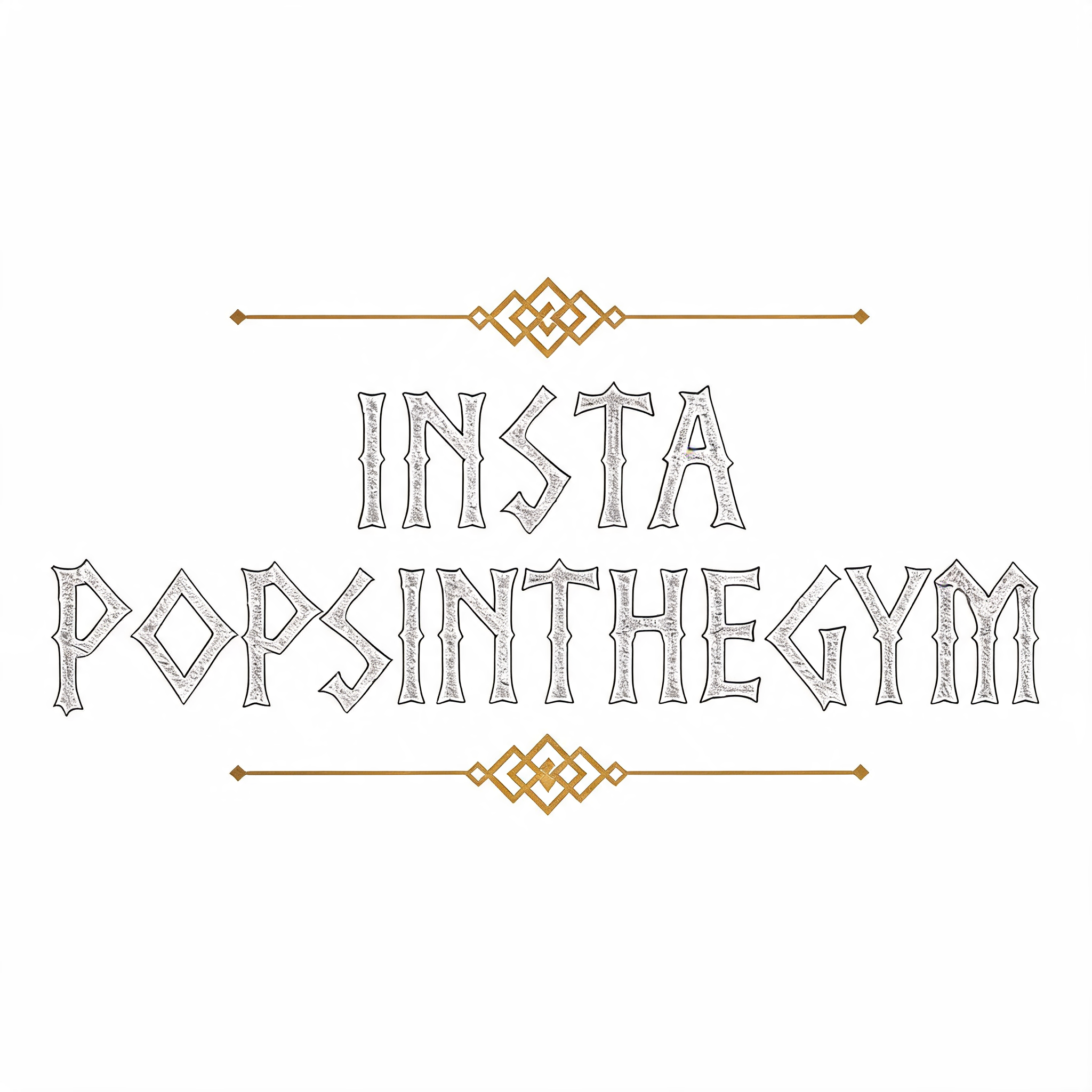 "INSTA
POPSINTHEGYM" — Diy text effect