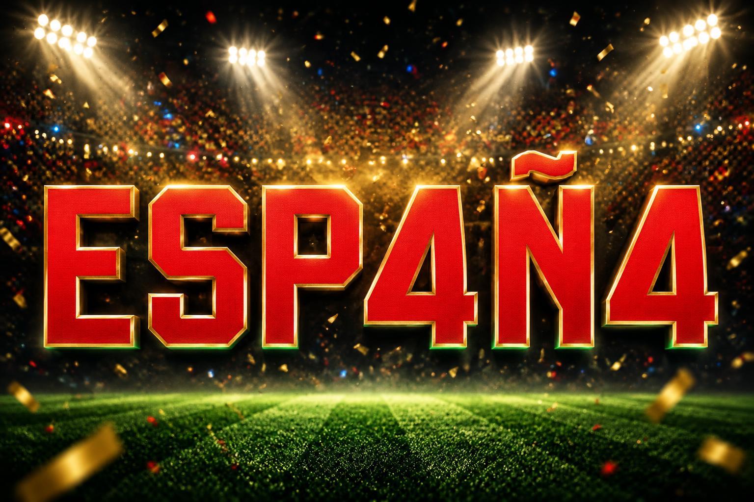 "ESPAÑA" — Sports Football | AI Text Effect Generator