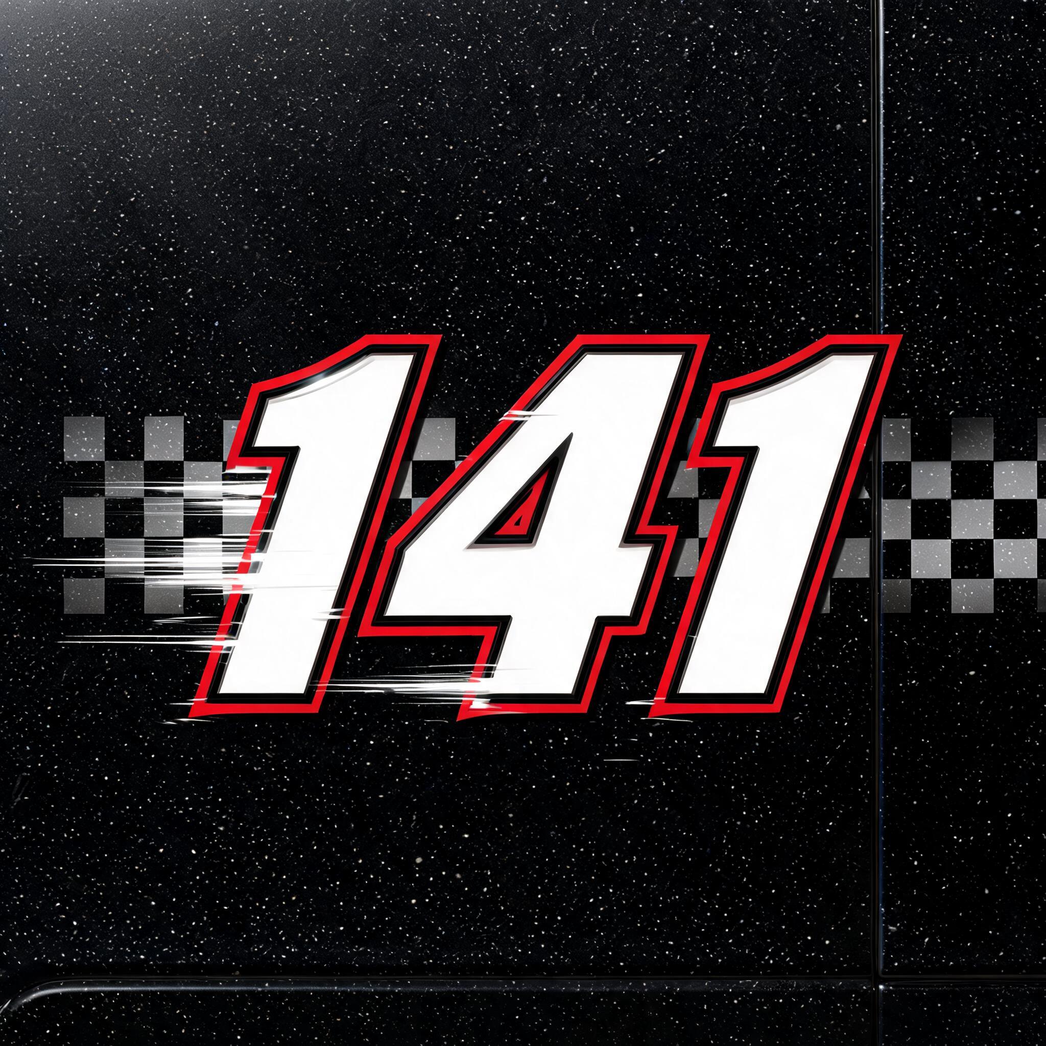"141" — Racing | AI Text Effect Generator