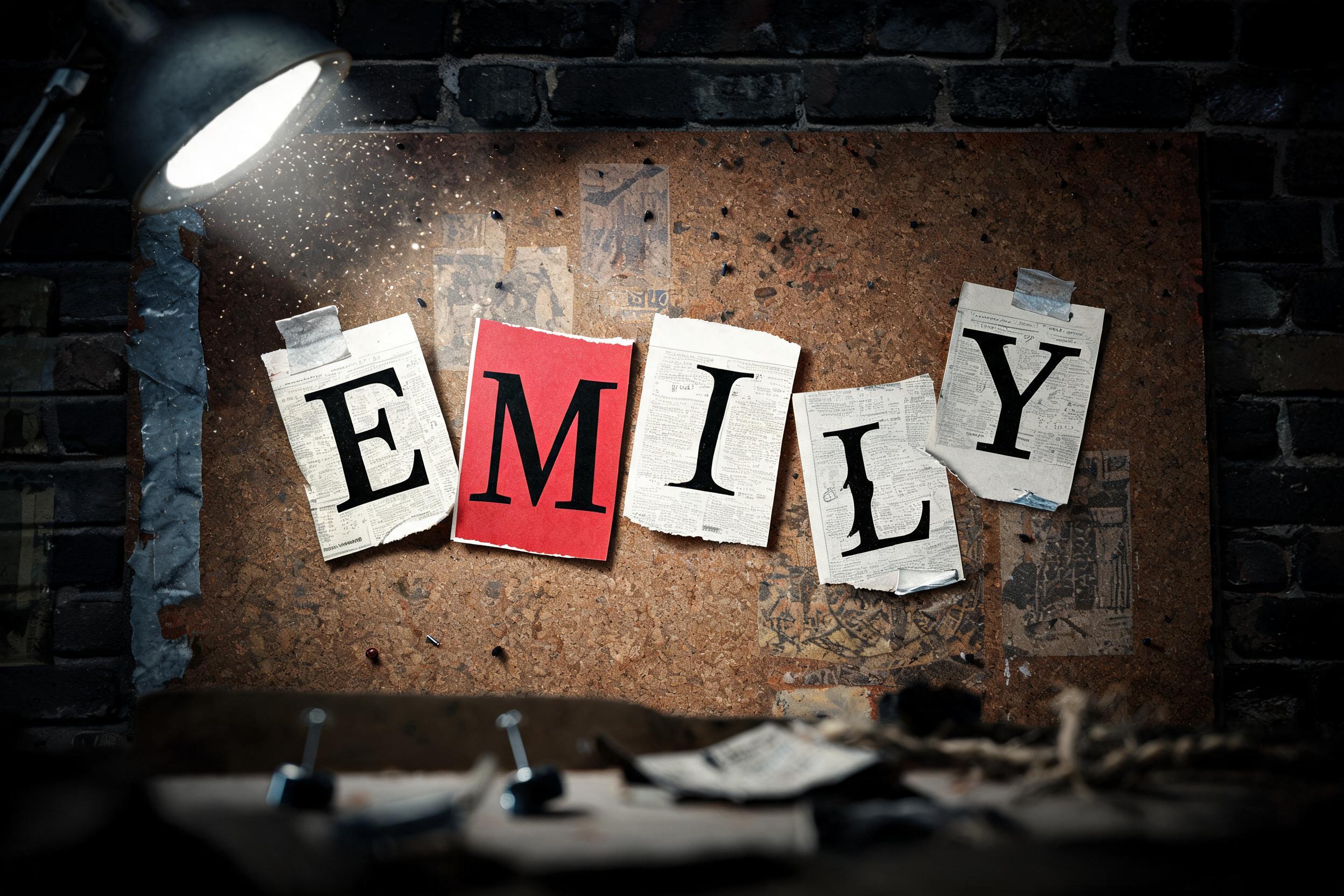 "EMILY" —  | AI Text Effect Generator