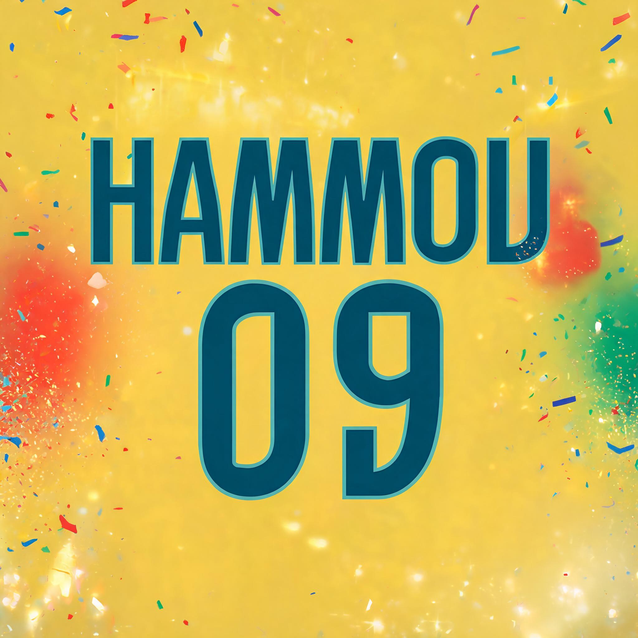 "HAMMOU
09" — Sports Football | AI Text Effect Generator