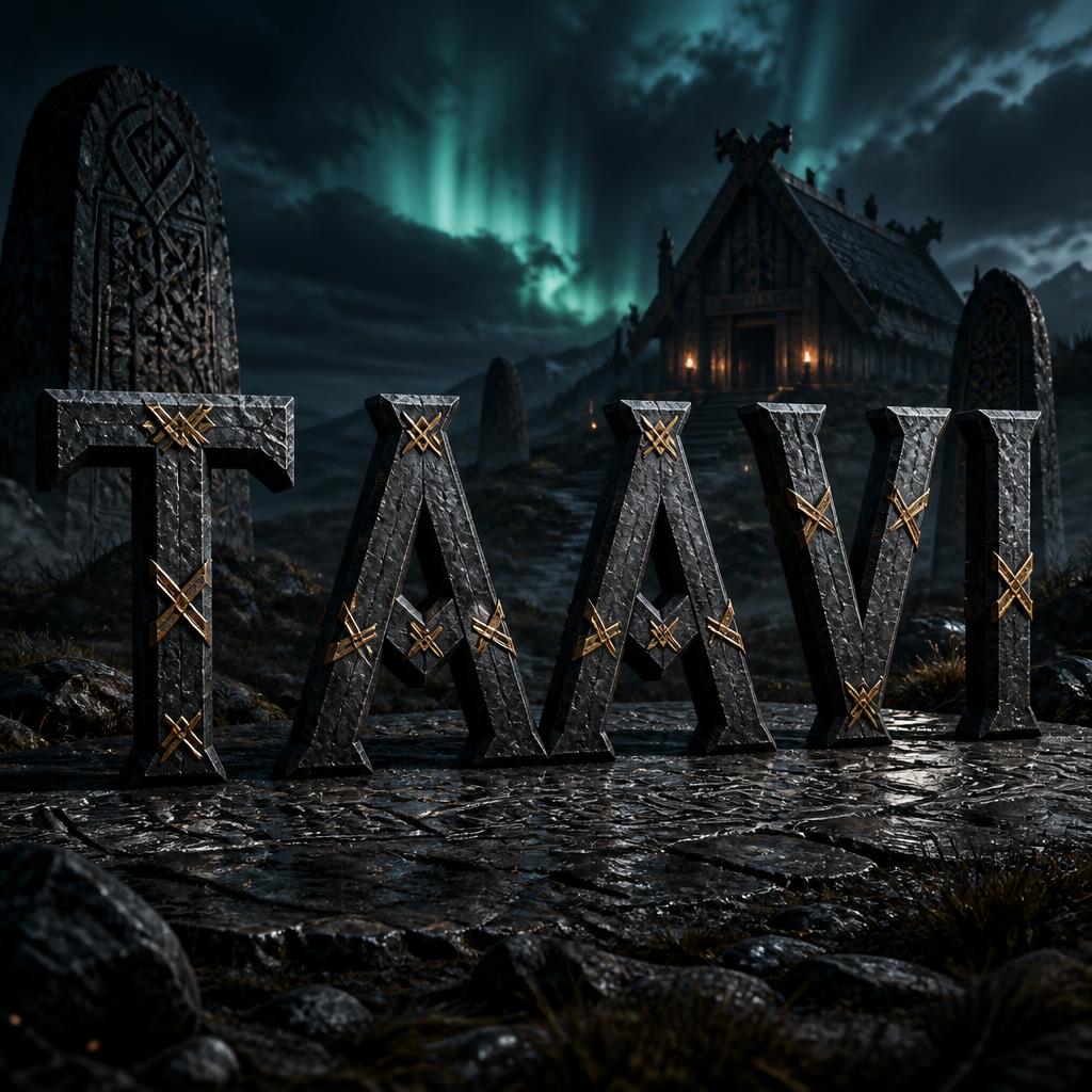 "Taavi" — Viking | AI Text Effect Generator
