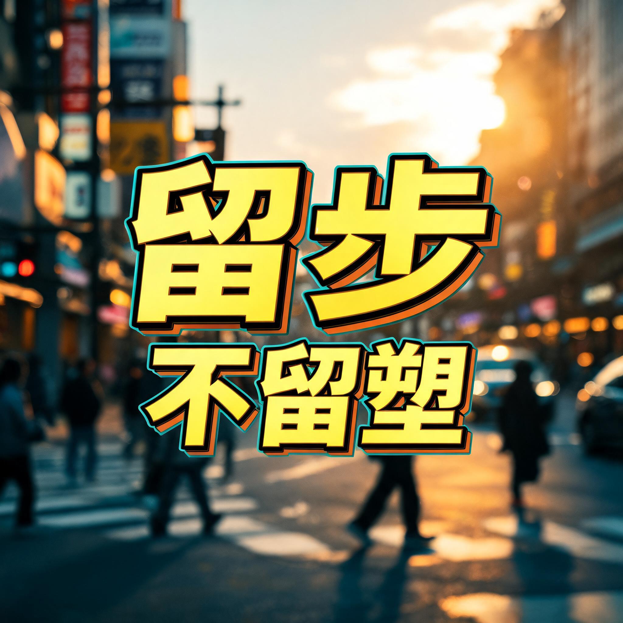 "留步不留塑" — Cinematic Youtube Creator | AI Text Effect Generator