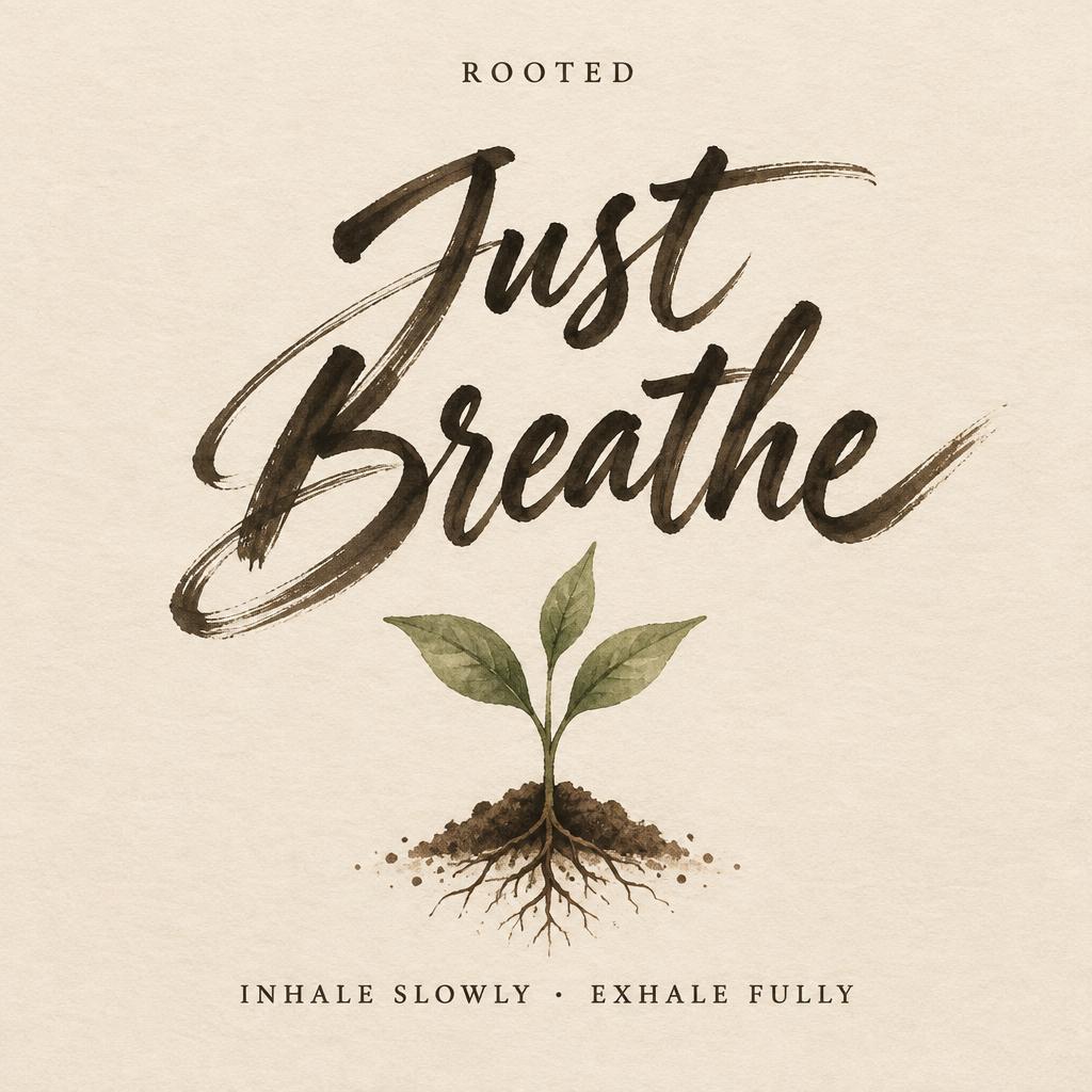 "ROOTED
Just Breathe
INHALE SLOWLY · EXHALE FULLY" — Brush Stroke | AI Text Effect Generator