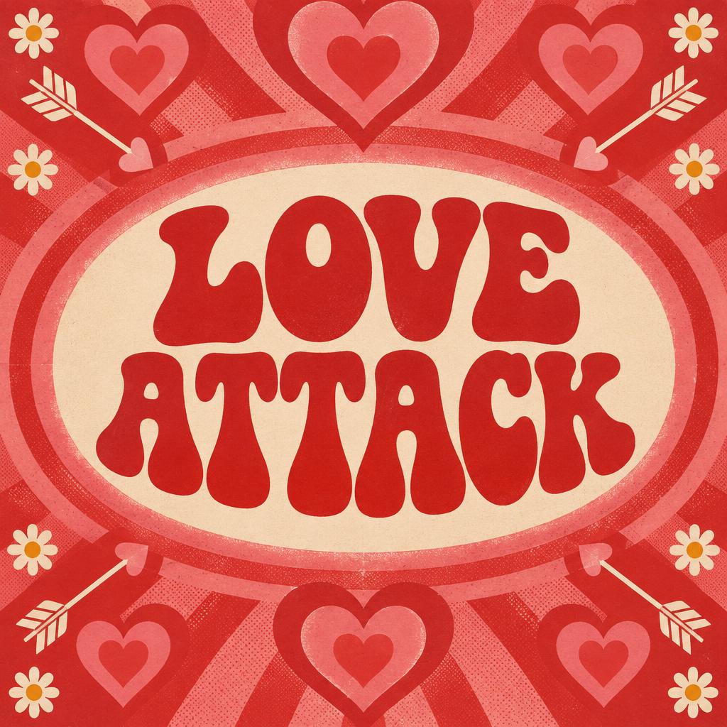 "LOVE ATTACK" —  | AI Text Effect Generator