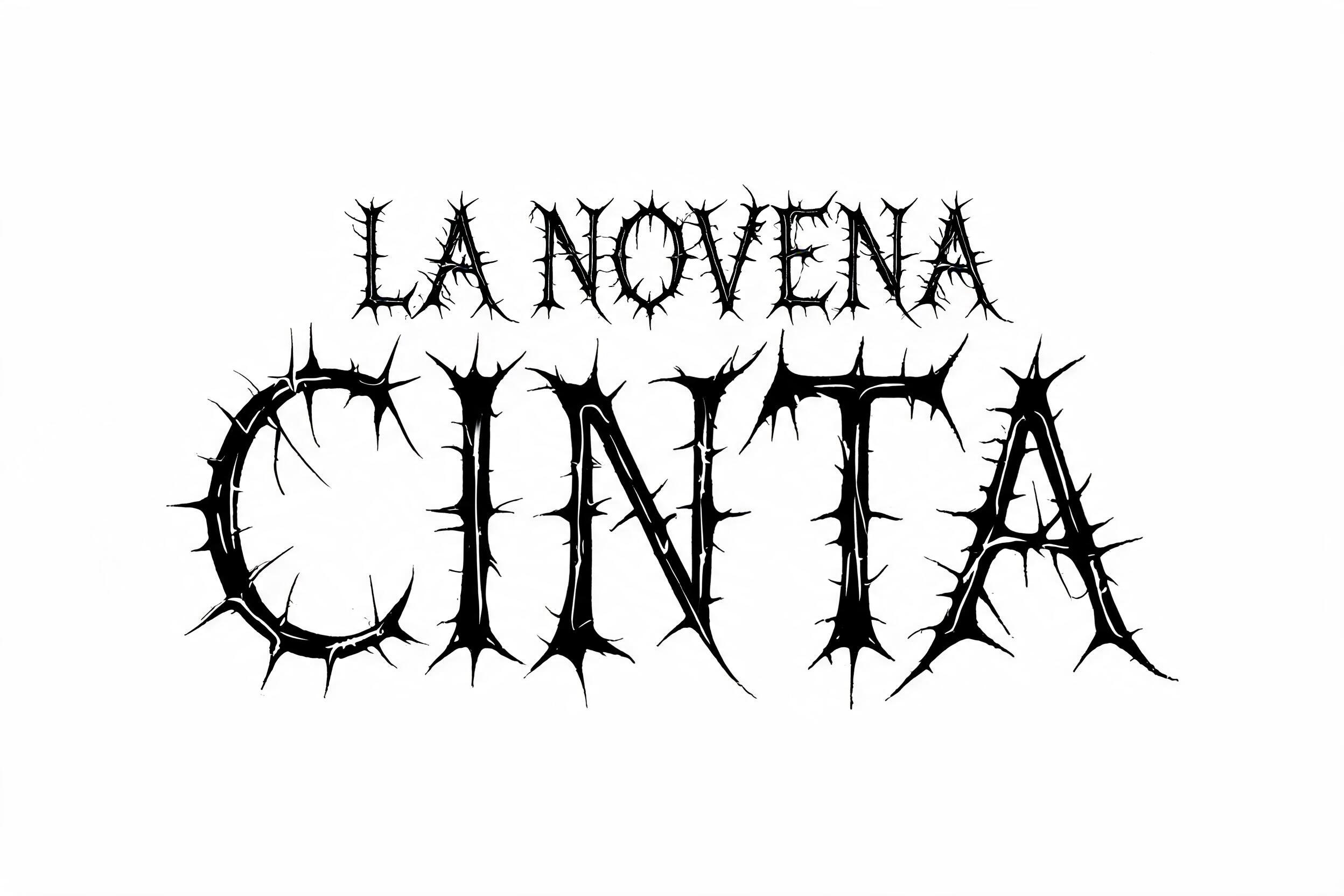 "LA NOVENA CINTA" — Gothic Font | AI Text Effect Generator