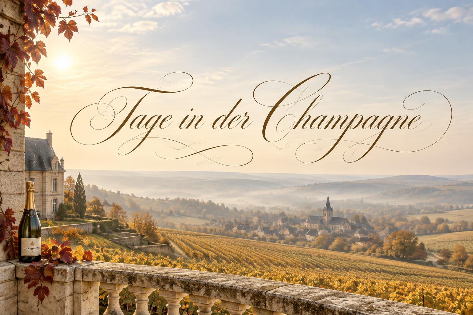 "Tage in der Champagne" —  | AI Text Effect Generator