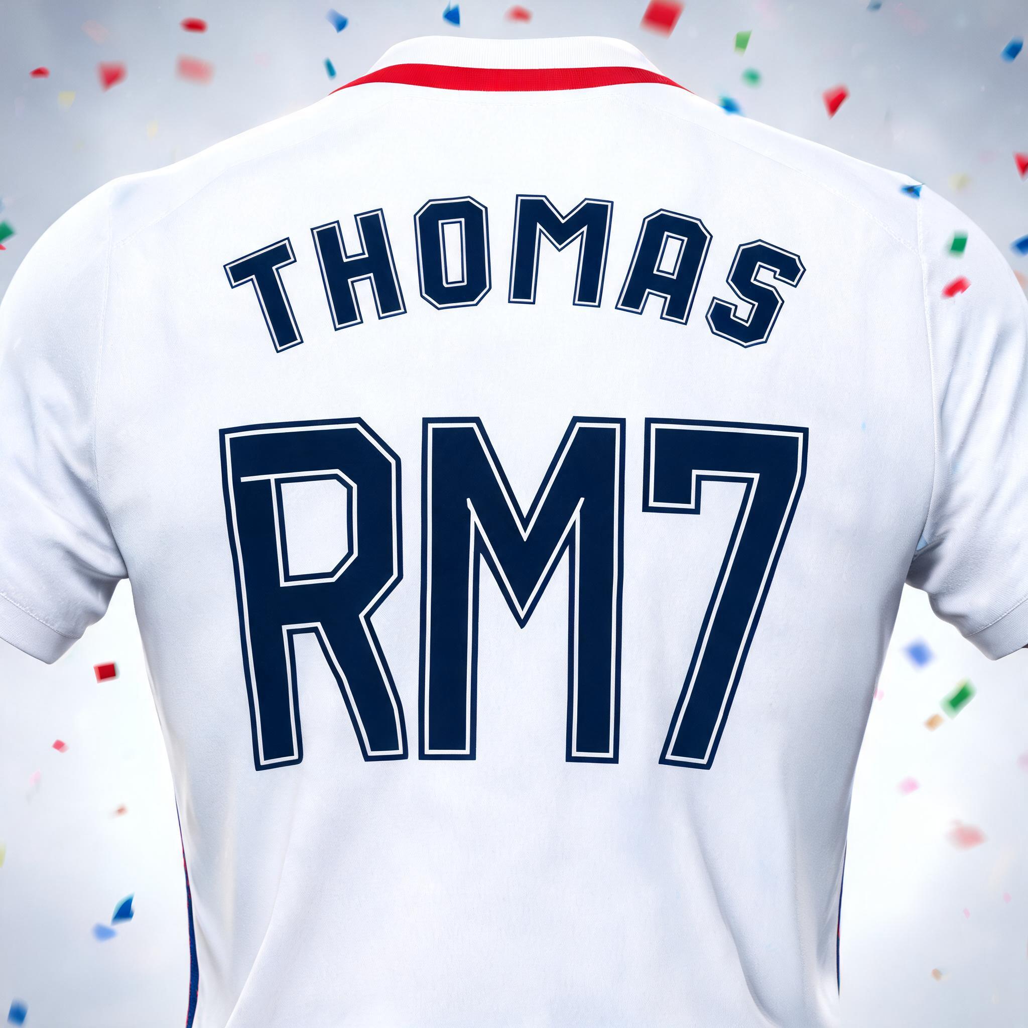 "Thomas RM7" — Sports Football | AI Text Effect Generator