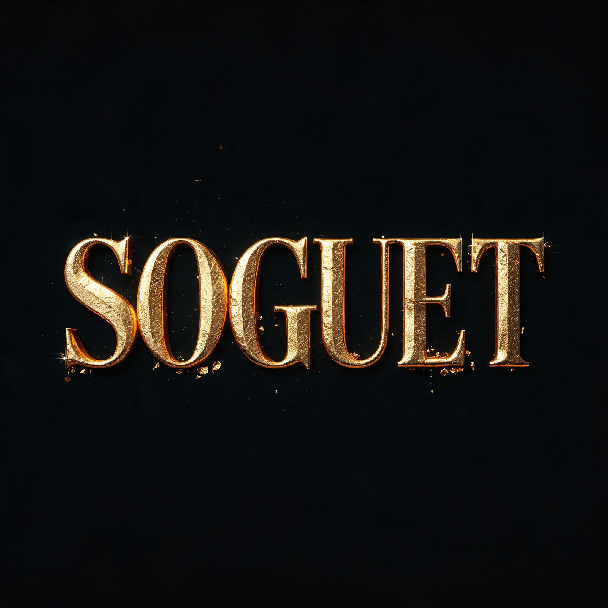 "SOGUET" — Luxury Gold | AI Text Effect Generator