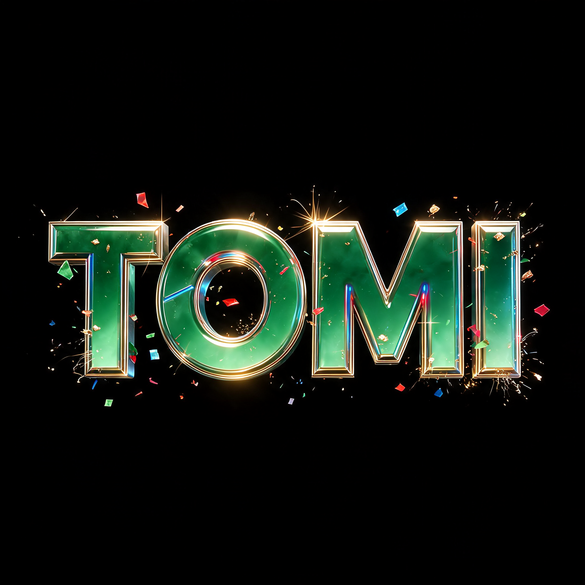 "TOMI" — Sports Football | AI Text Effect Generator