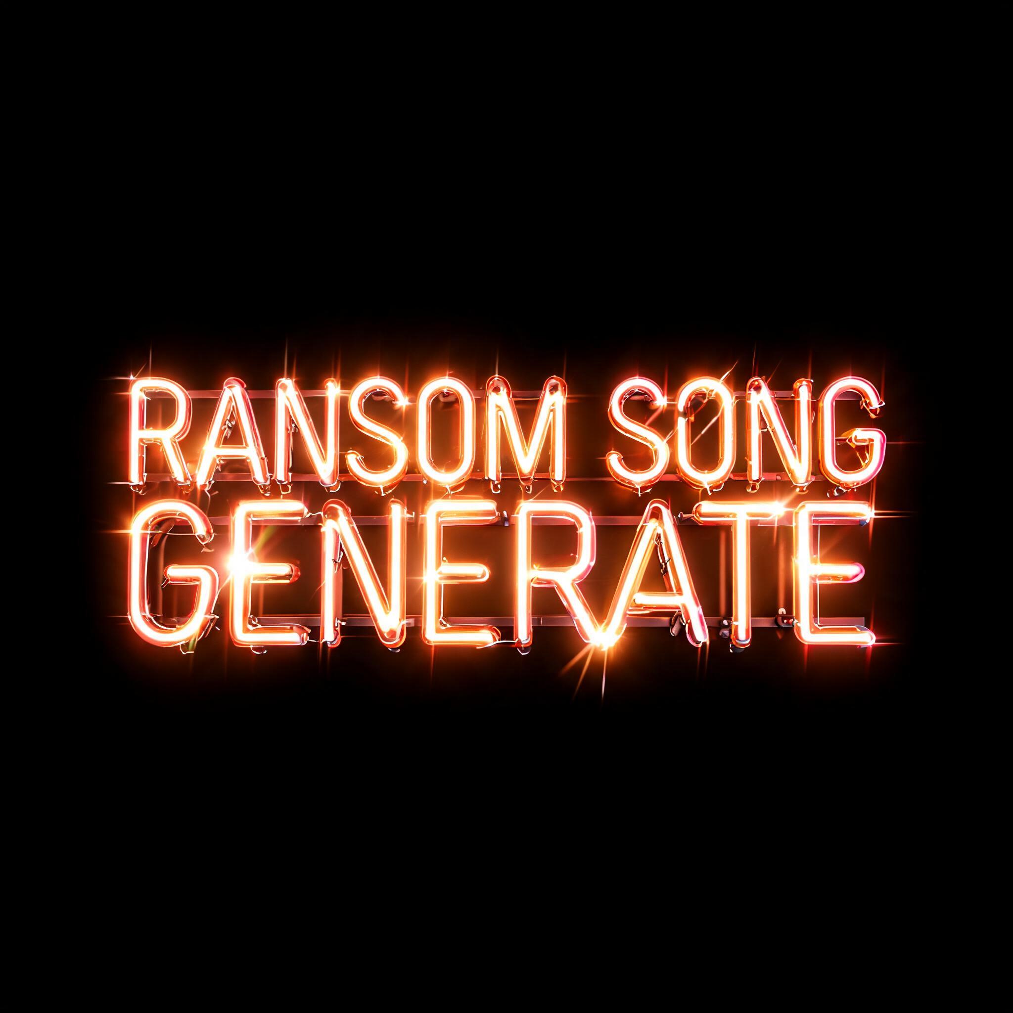 "Ransom song generate" — Neon Sign | AI Text Effect Generator