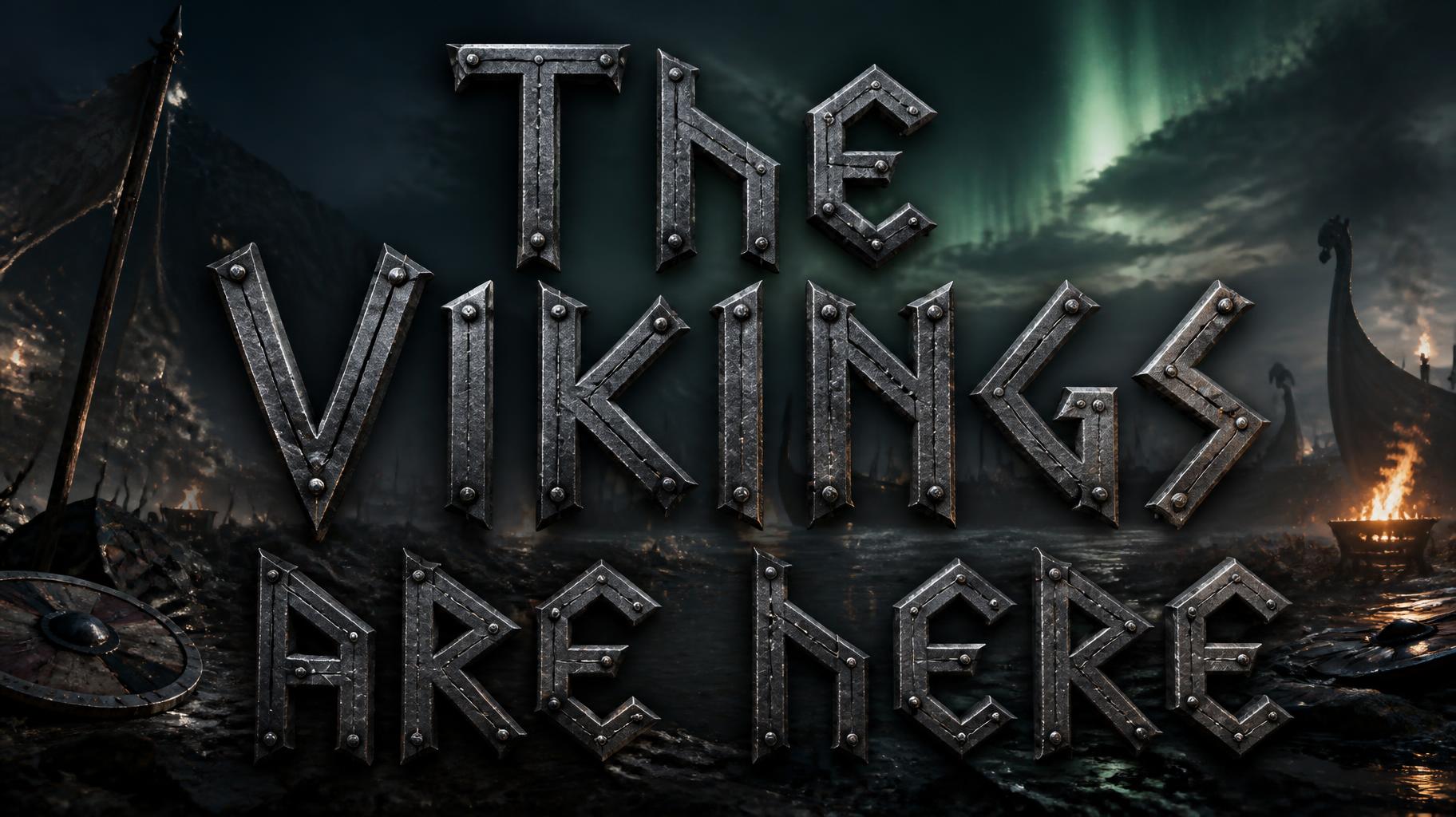 "The Vikings are here" — Viking | AI Text Effect Generator