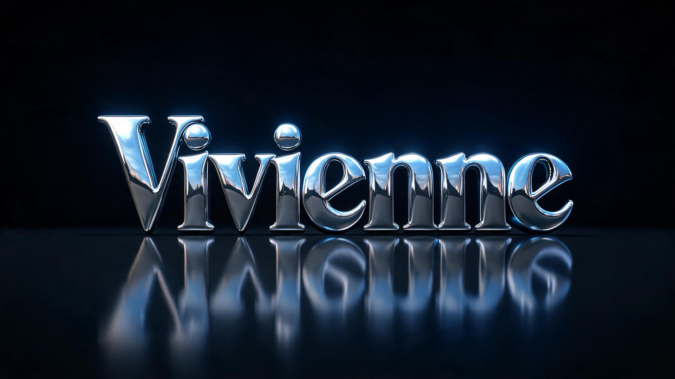 "Vivienne" — Cyberpunk Chrome | AI Text Effect Generator