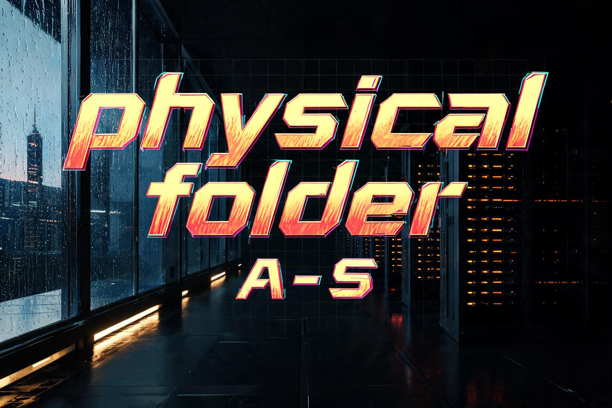 "physical folder
A-S" — Cyberpunk 2077 | AI Text Effect Generator