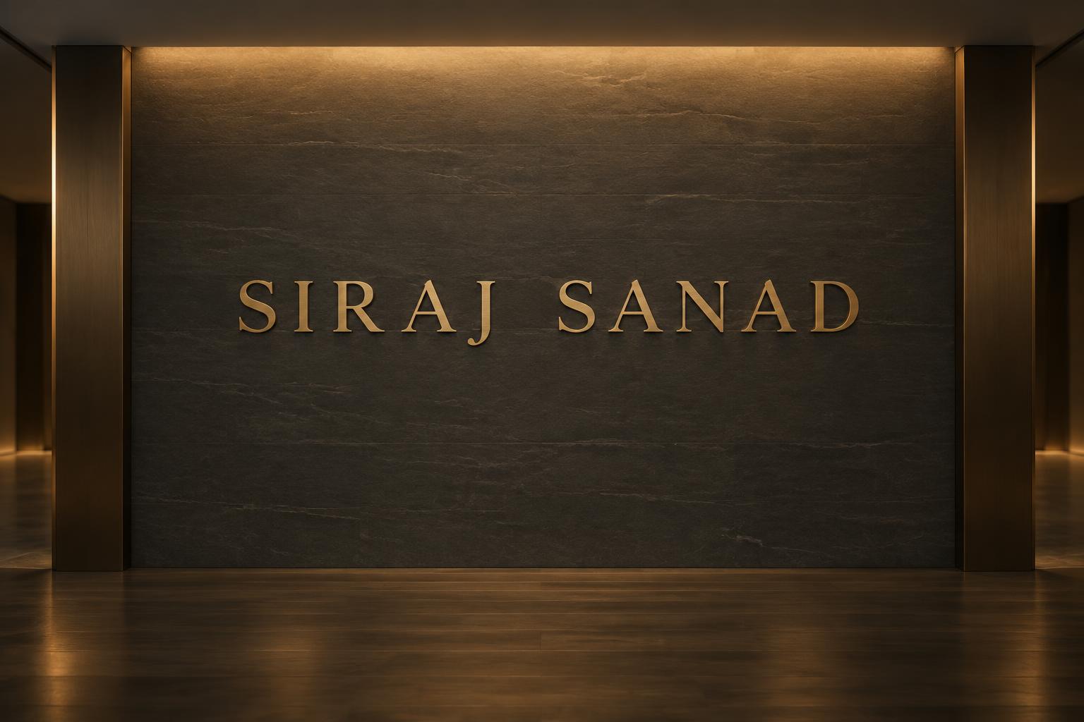 "SIRAJ SANAD" —  | AI Text Effect Generator