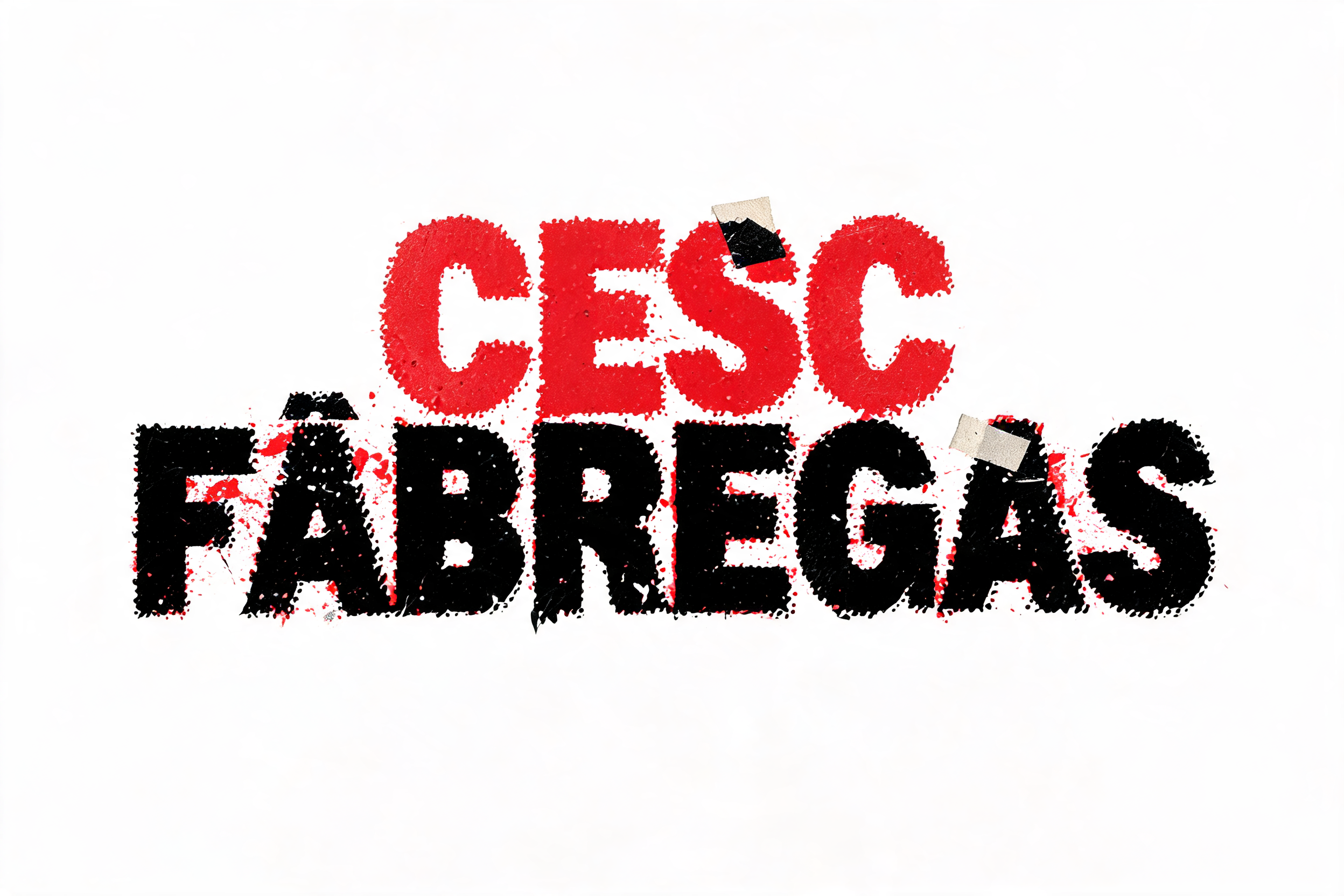 "CESC FÀBREGAS" — Grunge text effect