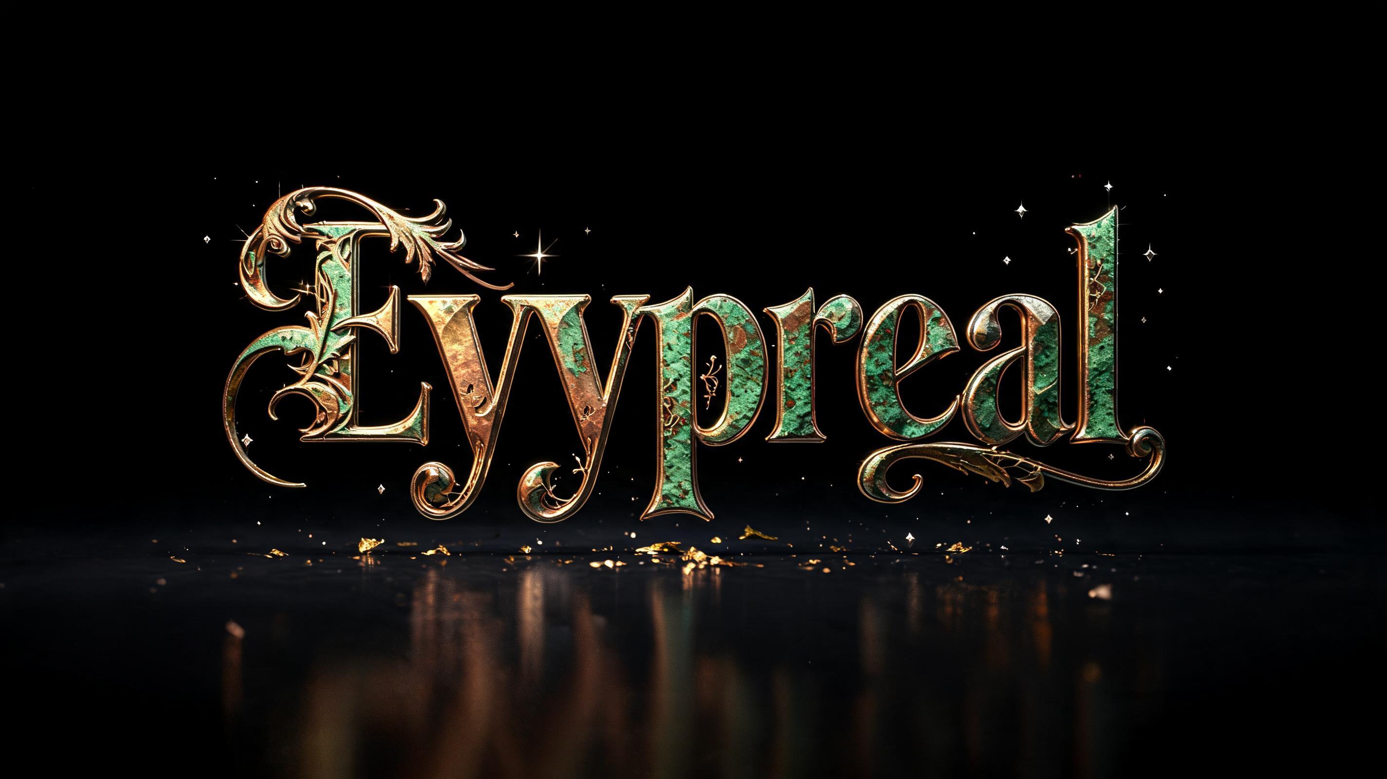 "Eyypreal" — Luxury Gold | AI Text Effect Generator
