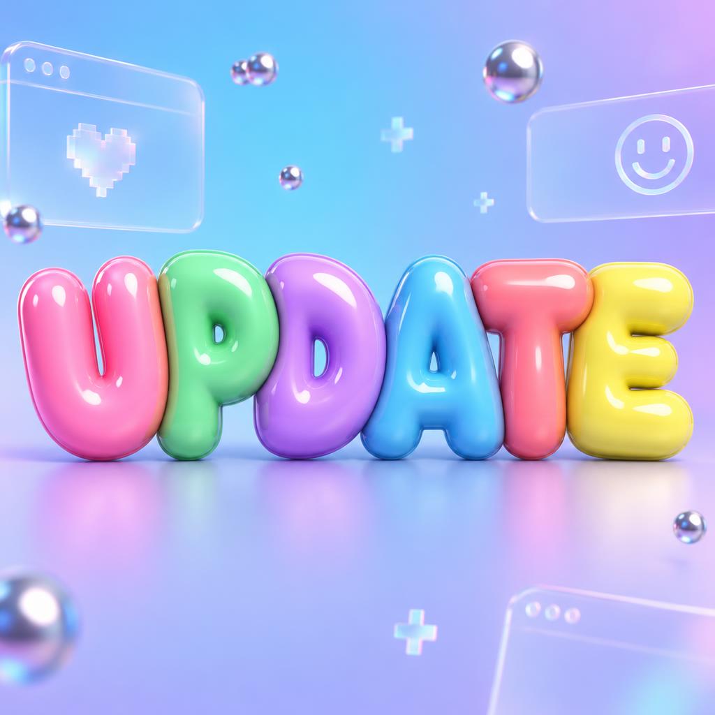 "UPDATE" — 3d Bold Inflated | AI Text Effect Generator