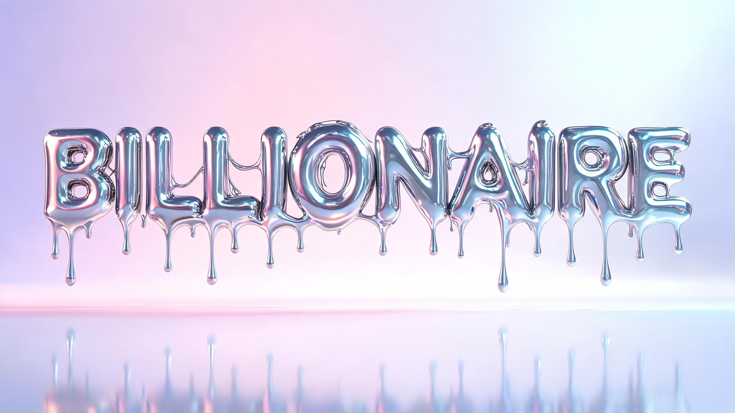 "BILLIONAIRE" — Y2k Liquid | AI Text Effect Generator