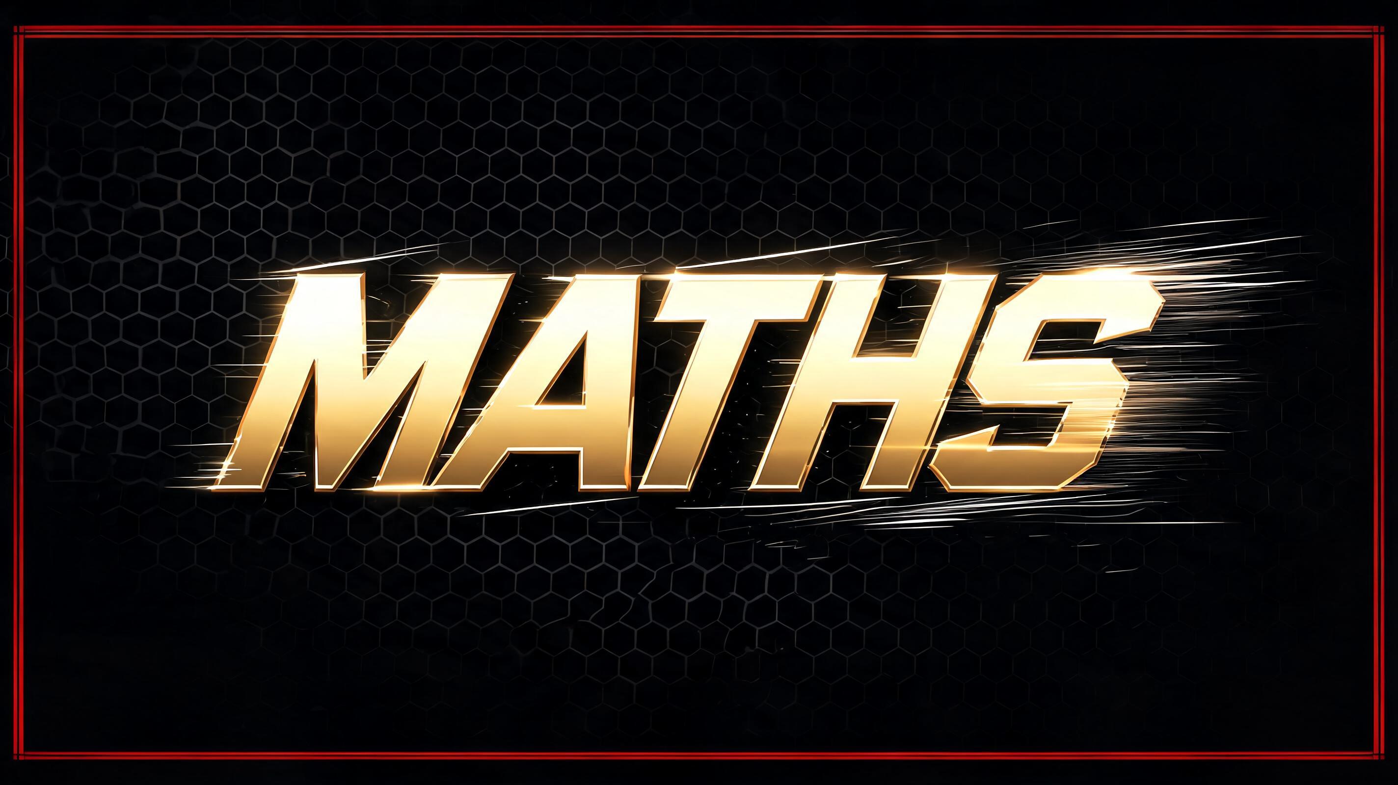 "MATHS" — Racing | AI Text Effect Generator