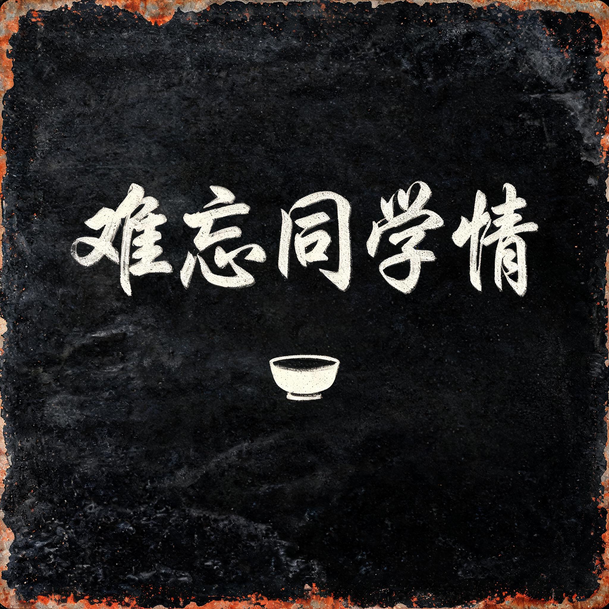 "难忘同学情" — Vintage | AI Text Effect Generator