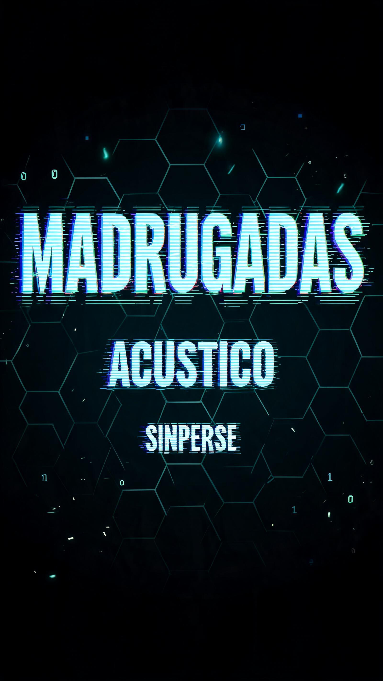 "MADRUGADAS
ACUSTICO
SINPERSE" — Cyberpunk Hologram text effect