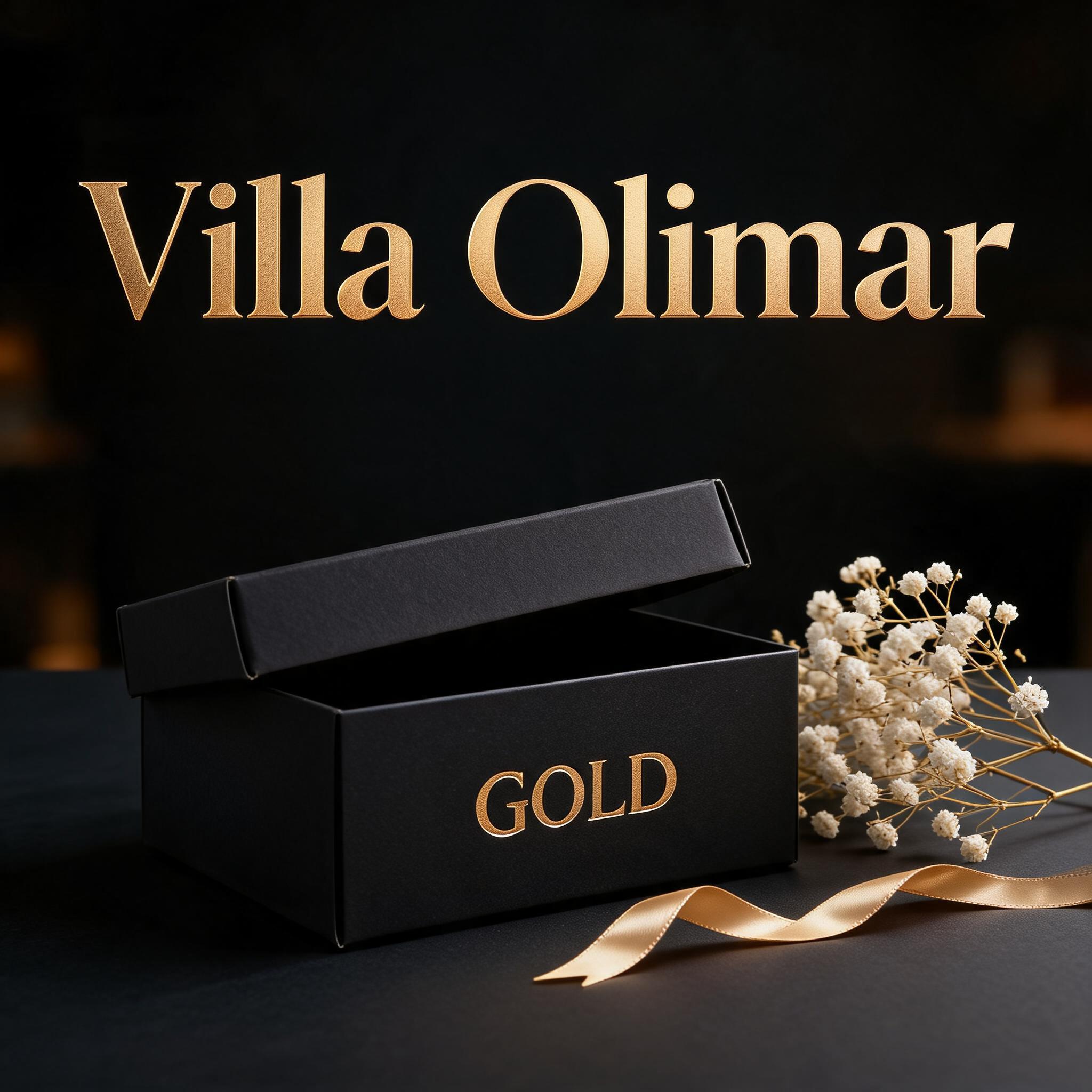 "Villa Olimar" — 3d Bold Gold | AI Text Effect Generator
