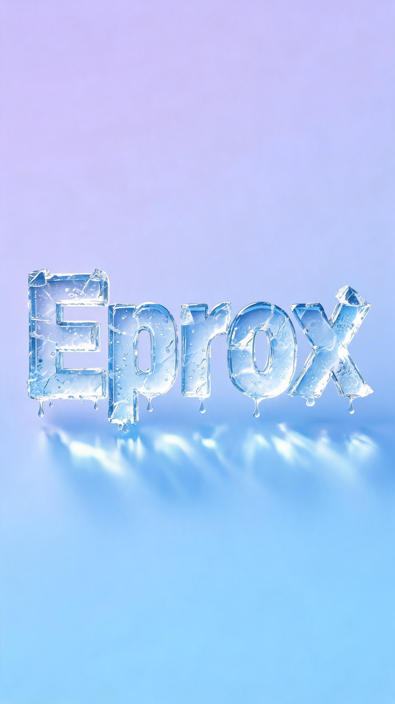 "Eprox" — Glass | AI Text Effect Generator