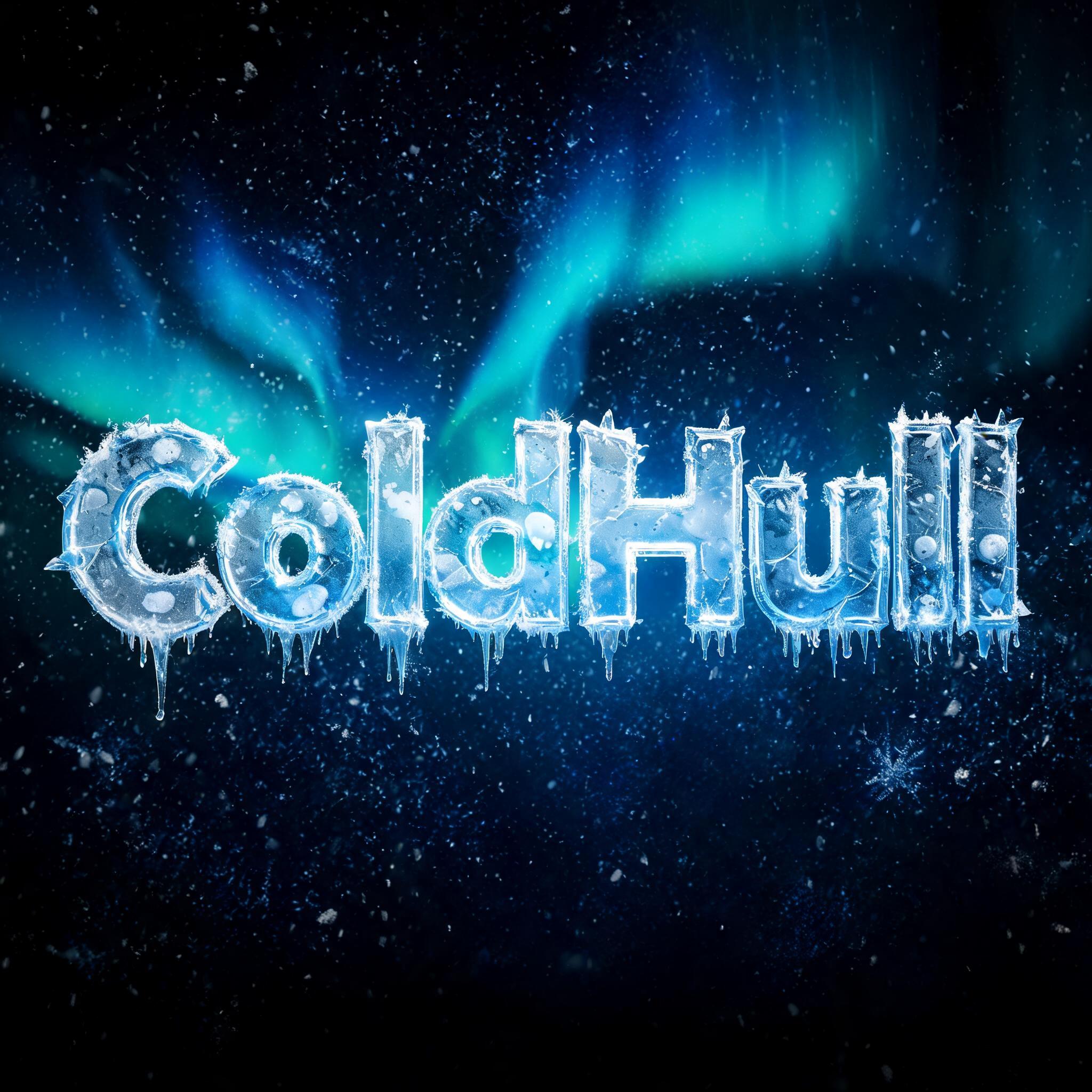 "ColdHull" — Glass Frozen | AI Text Effect Generator