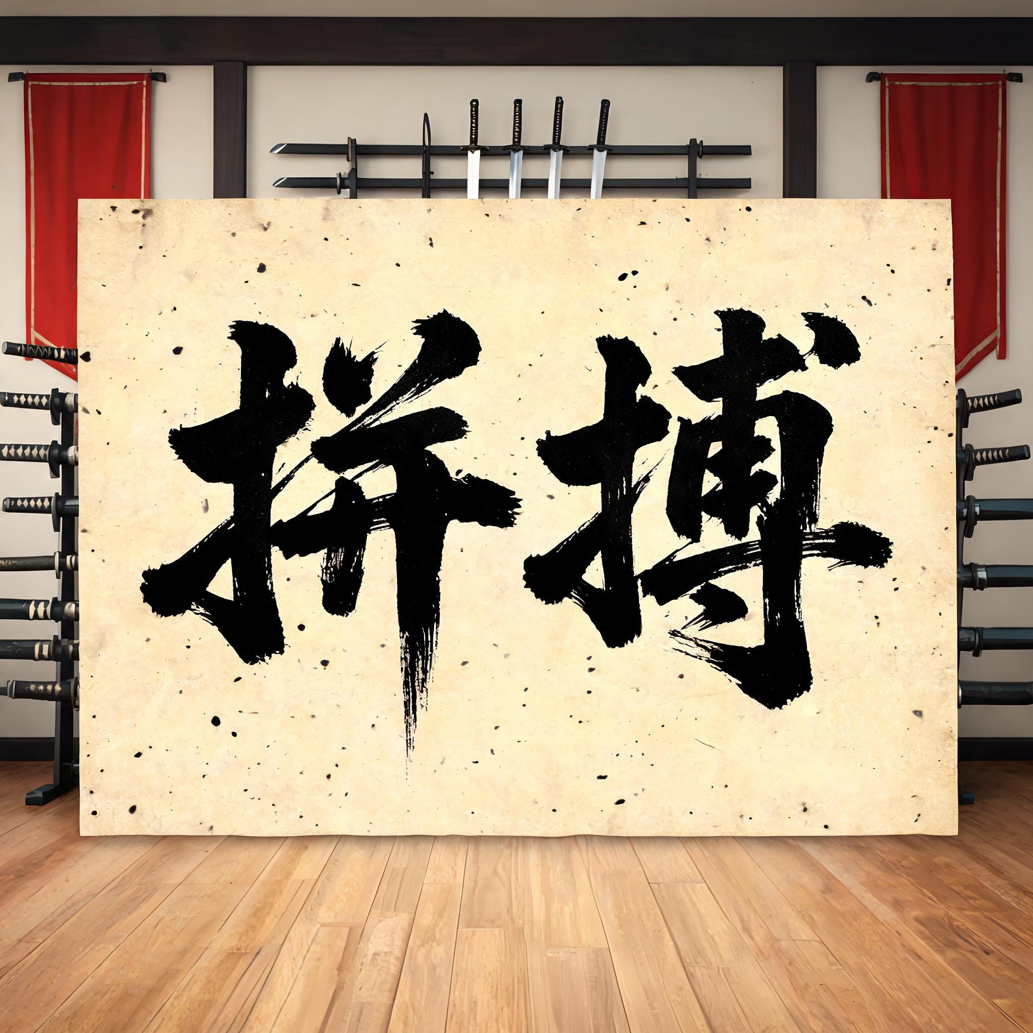 "拼搏" — Brush Chinese Ink | AI Text Effect Generator