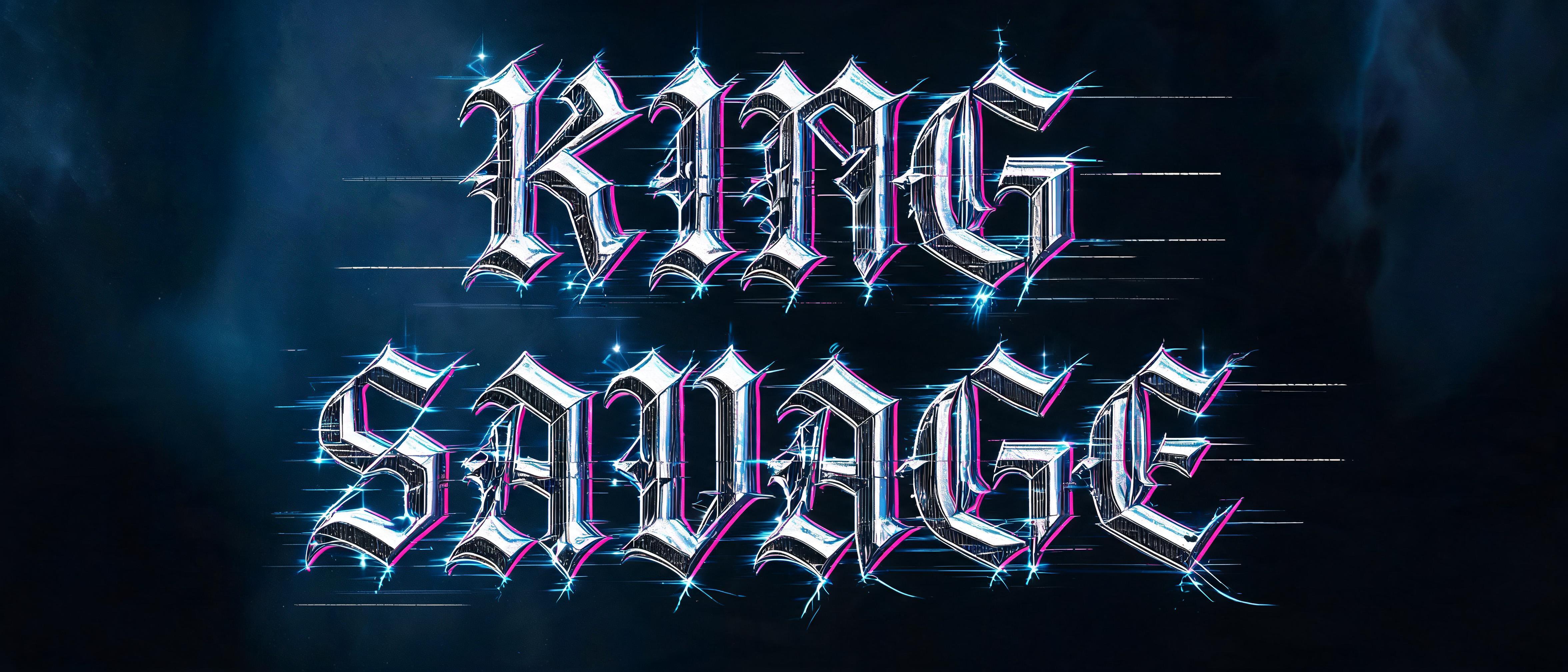 "King Savage" — Cyberpunk | AI Text Effect Generator