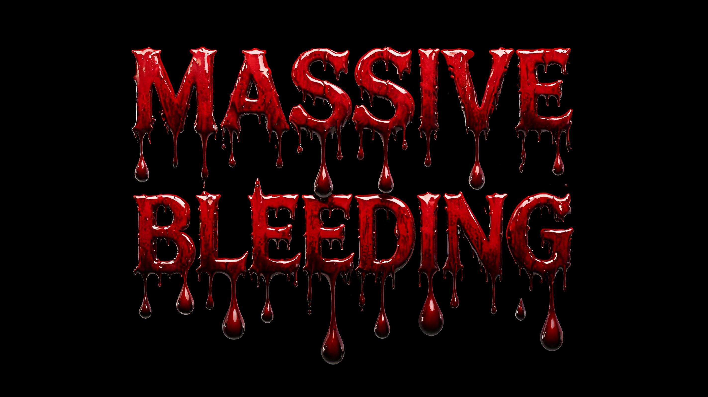 "MASSIVE BLEEDING" — Drip Font Blood | AI Text Effect Generator