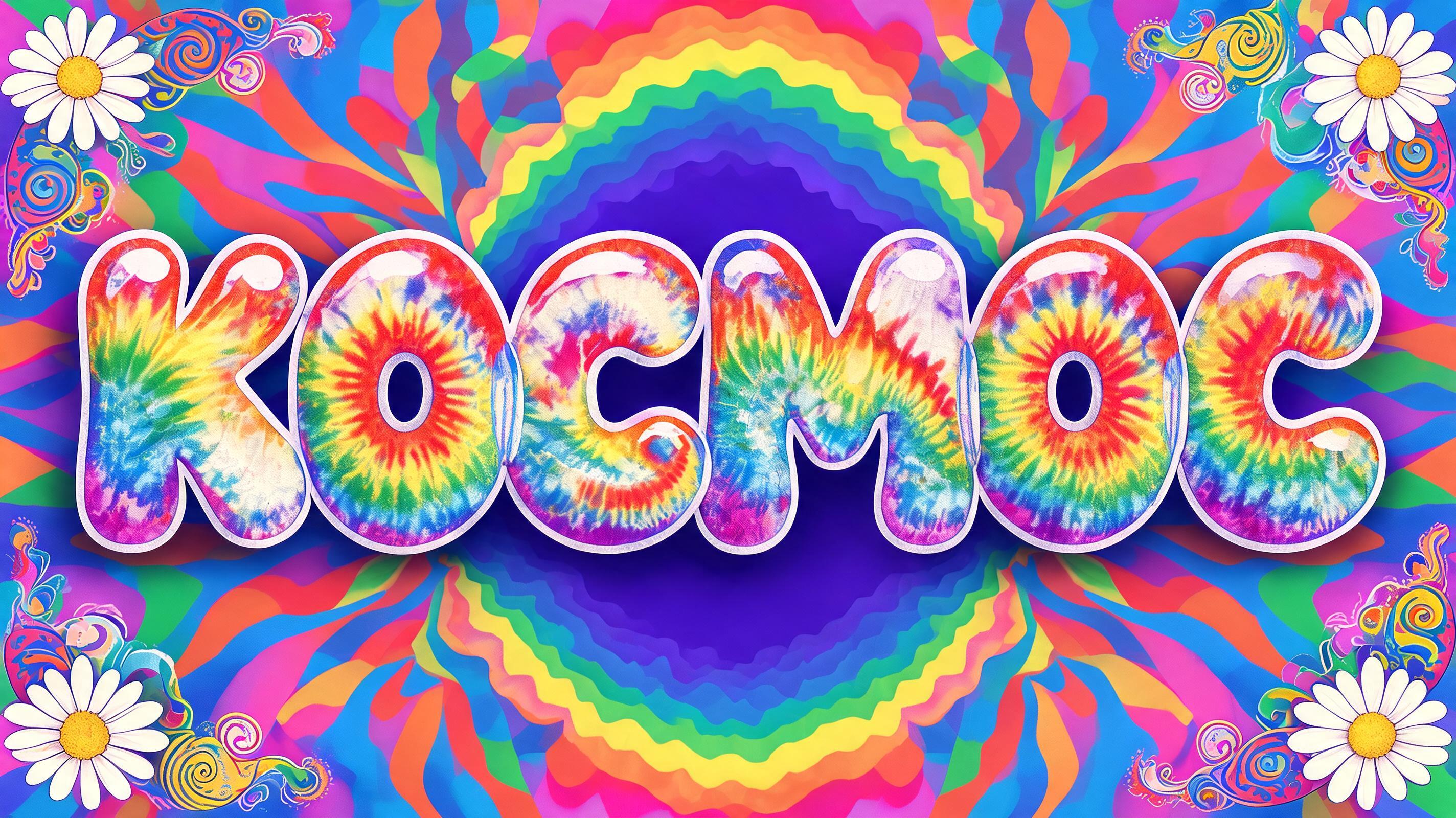 "КОСМОС" — Psychedelic text effect