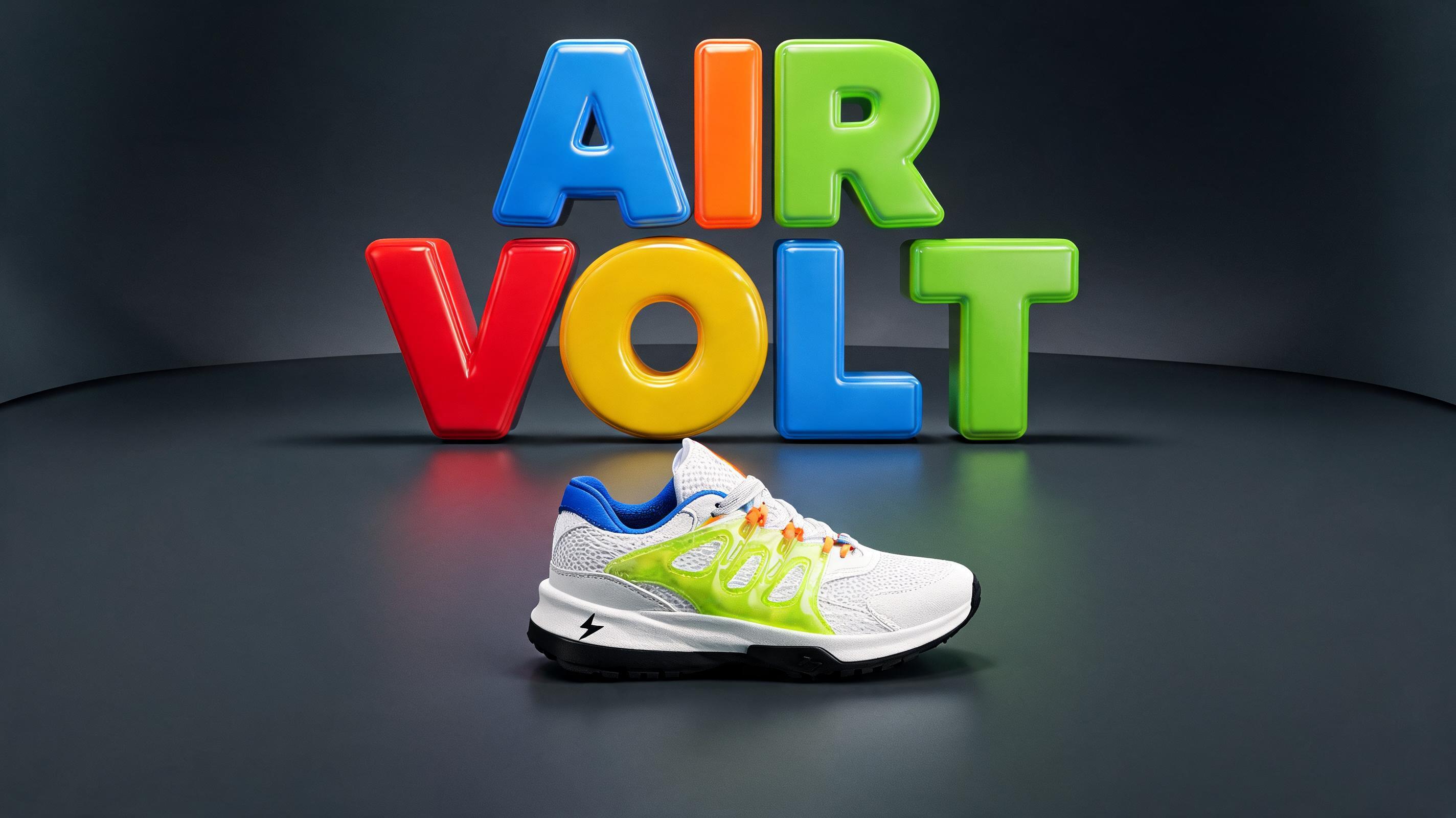 "AIR VOLT
NEW RELEASE
DROP 06 SEP 2026 · 10:00 AM
LIMITED ONLINE RELEASE" — 3d Bold | AI Text Effect Generator
