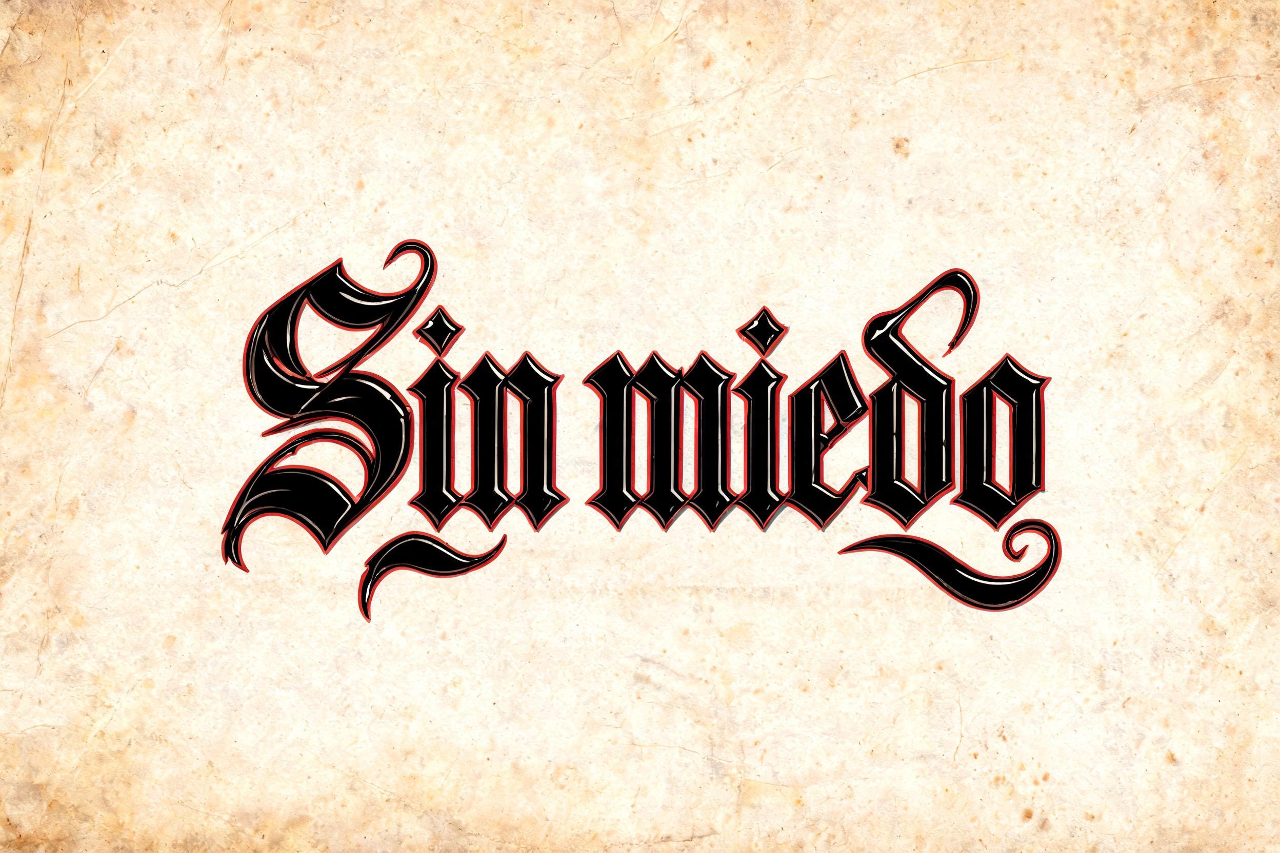 "Sin miedo" — Chicano | AI Text Effect Generator