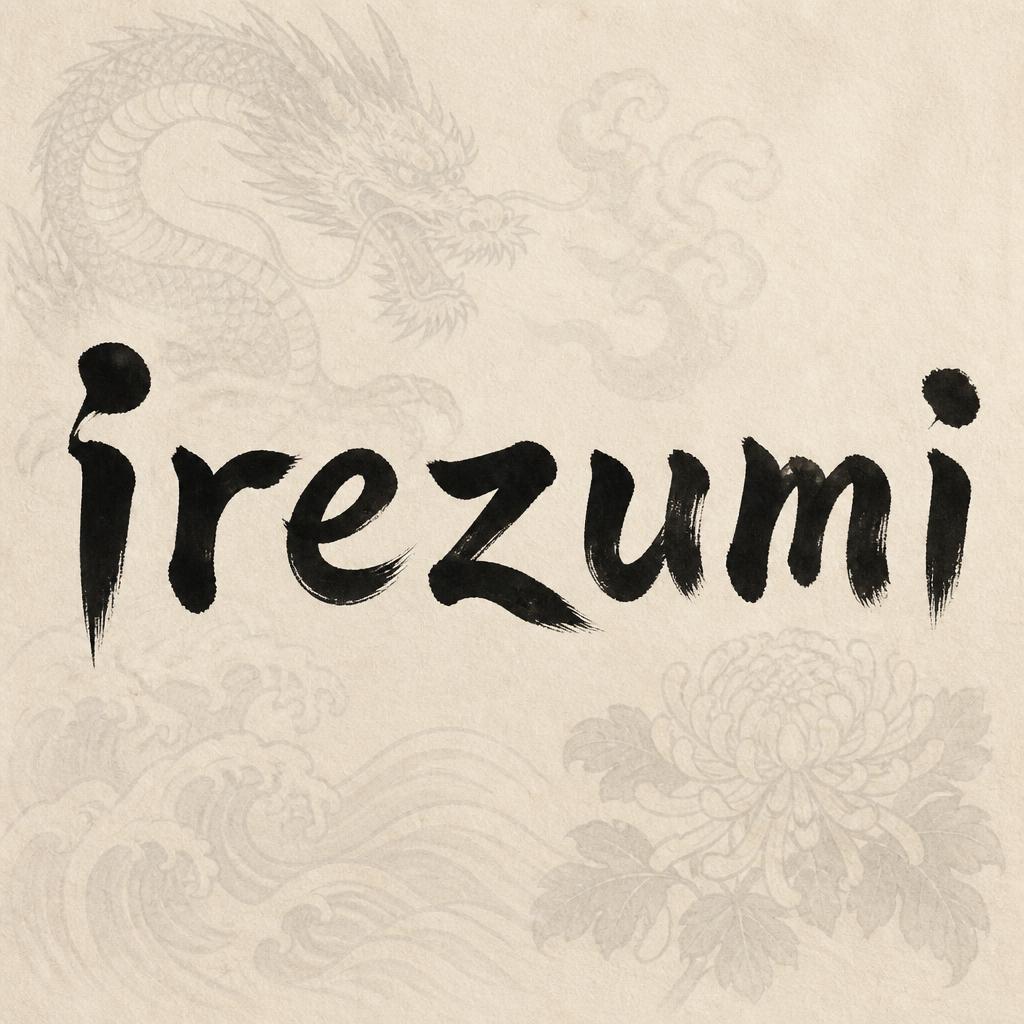 "irezumi" — Brush Japanese Ink | AI Text Effect Generator